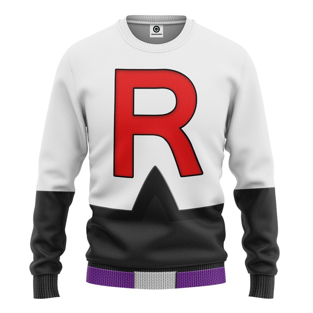 Pokemon Rocket Team Costume Hoodie Sweatshirt T-Shirt Sweatpants Tracksuit - Stormmerch Exclusive