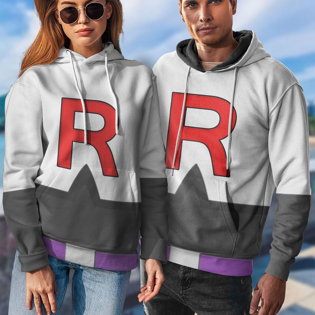 Pokemon Rocket Team Costume Hoodie Sweatshirt T-Shirt Sweatpants Tracksuit - Stormmerch Exclusive