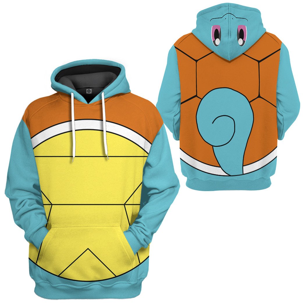 Pokemon Squirtle Cosplay Costume Hoodie Sweatshirt T-Shirt Sweatpants Tracksuit - Stormmerch Exclusive