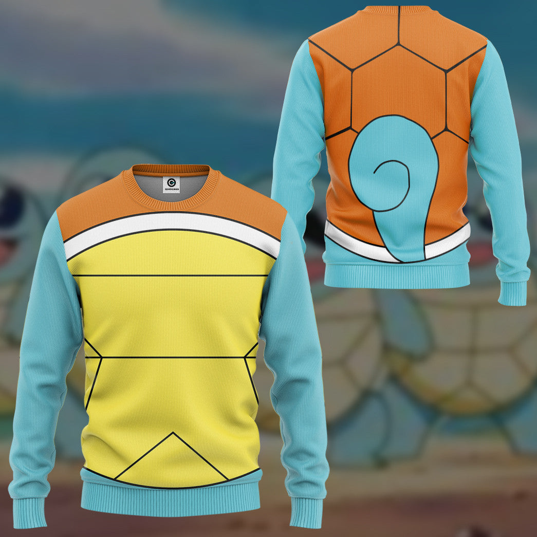 Pokemon Squirtle Cosplay Costume Hoodie Sweatshirt T-Shirt Sweatpants Tracksuit - Stormmerch Exclusive