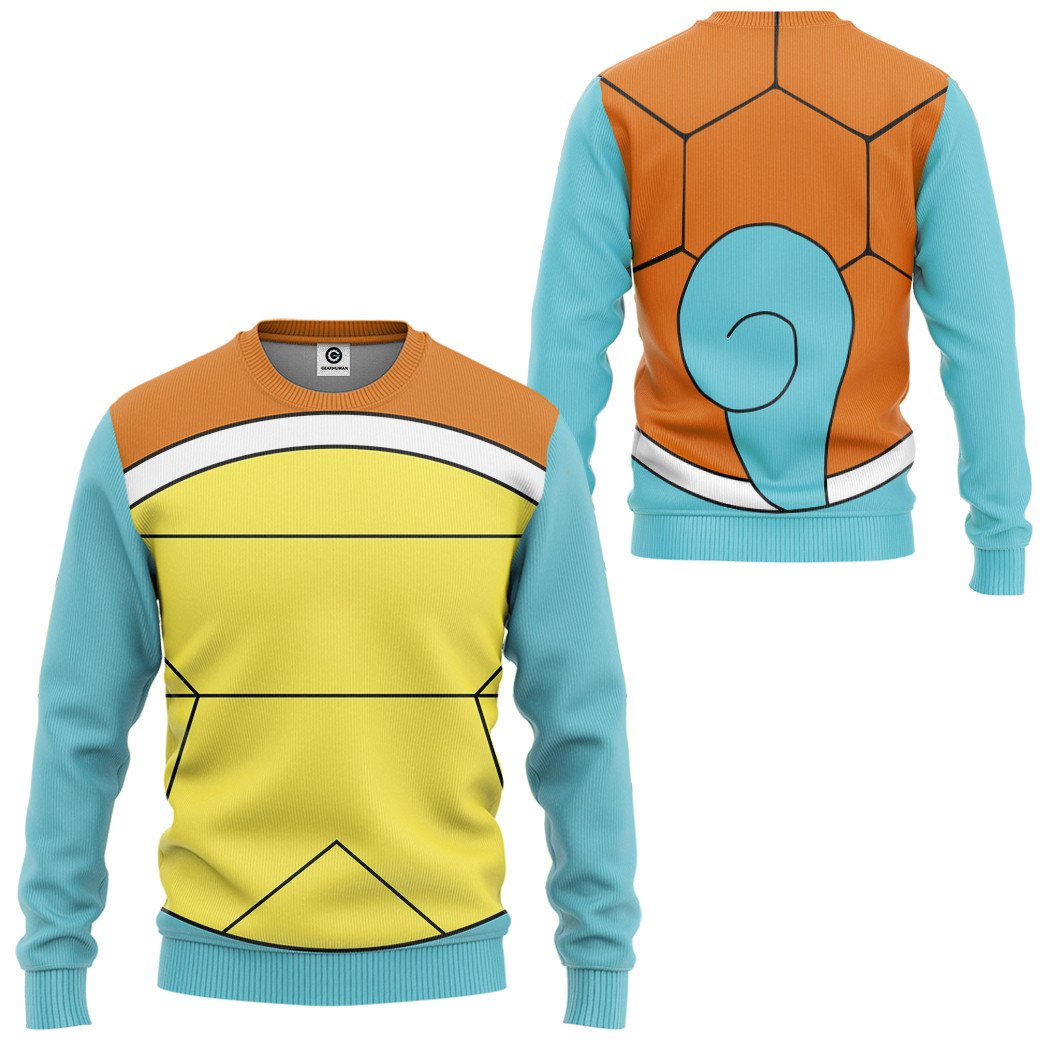 Pokemon Squirtle Cosplay Costume Hoodie Sweatshirt T-Shirt Sweatpants Tracksuit - Stormmerch Exclusive