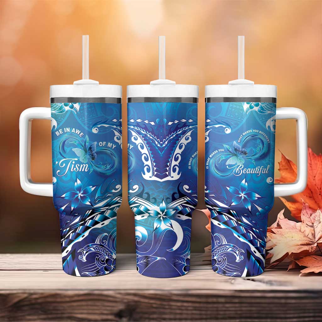 Polynesia Autism Awareness Custom Stanley Cup 40 oz 30 oz Tumbler With Handle