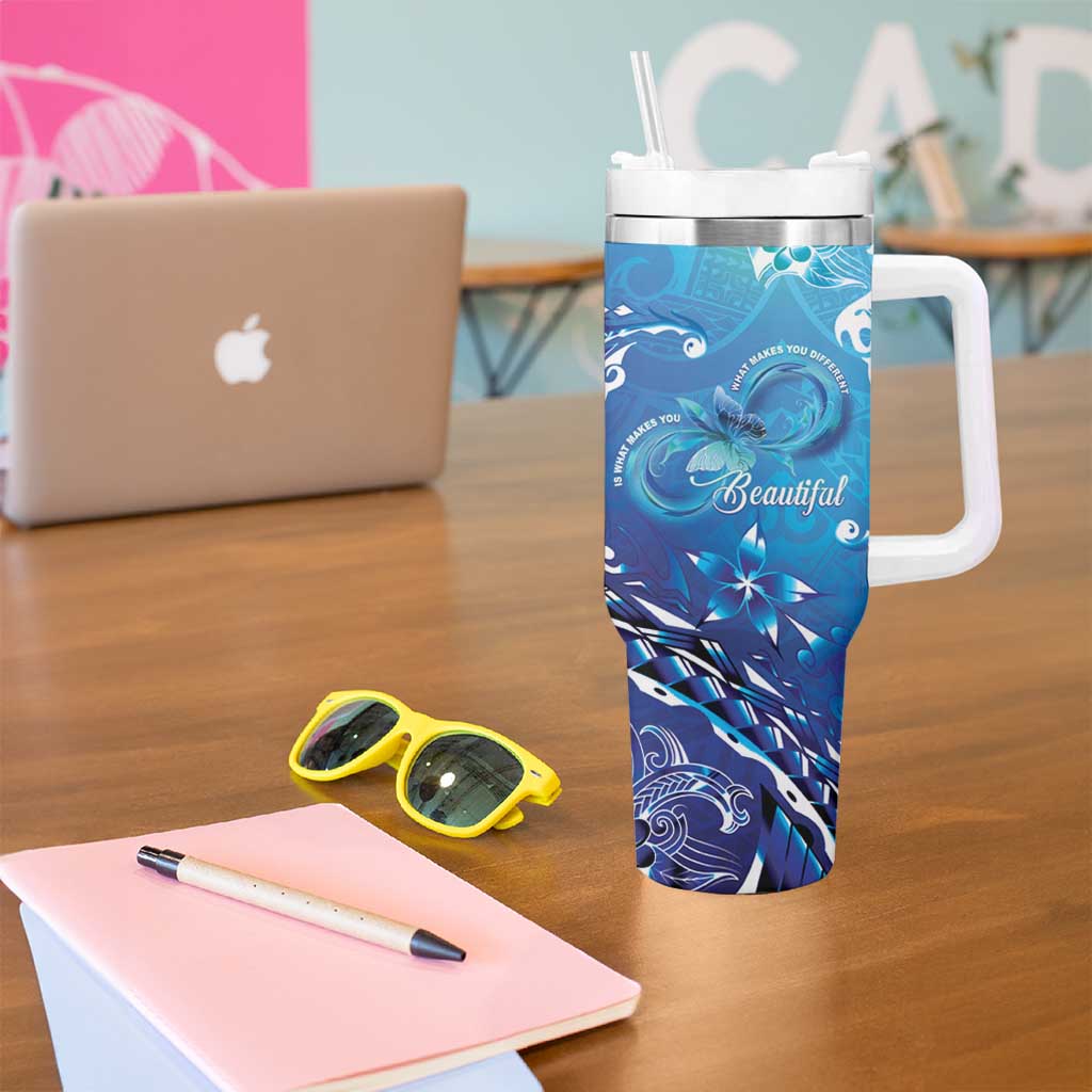 Polynesia Autism Awareness Custom Stanley Cup 40 oz 30 oz Tumbler With Handle