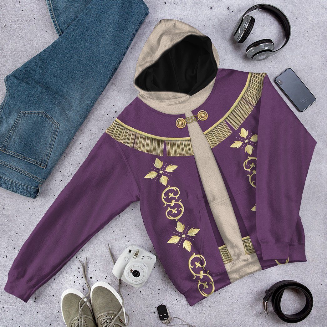 Pope Francis In Purple Liturgical Vestment Costume Hoodie Sweatshirt T-Shirt Sweatpants Tracksuit - Stormmerch Exclusive