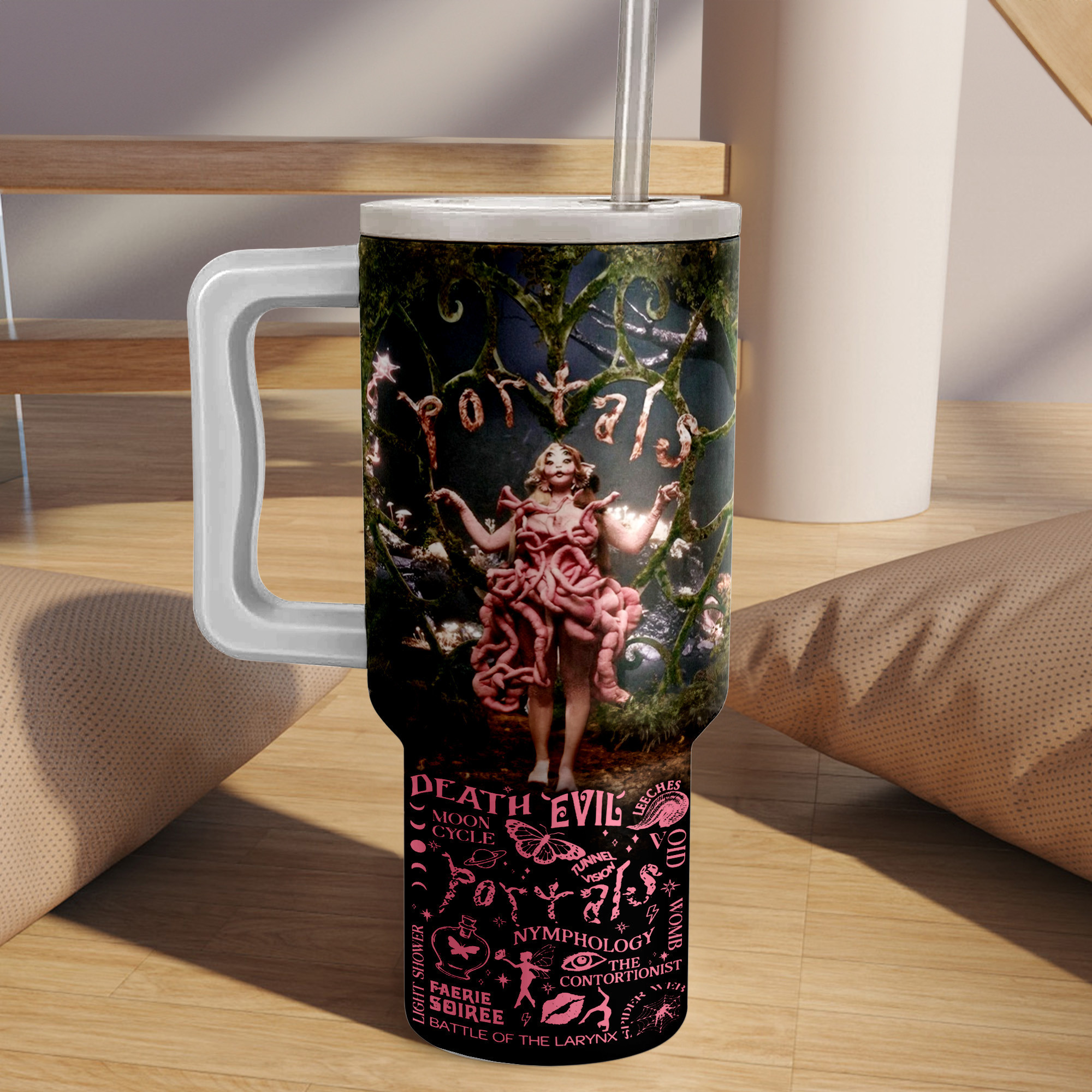 Portals by Melanie Martinez Music Custom Stanley Cup 40 oz 30 oz Tumbler With Handle