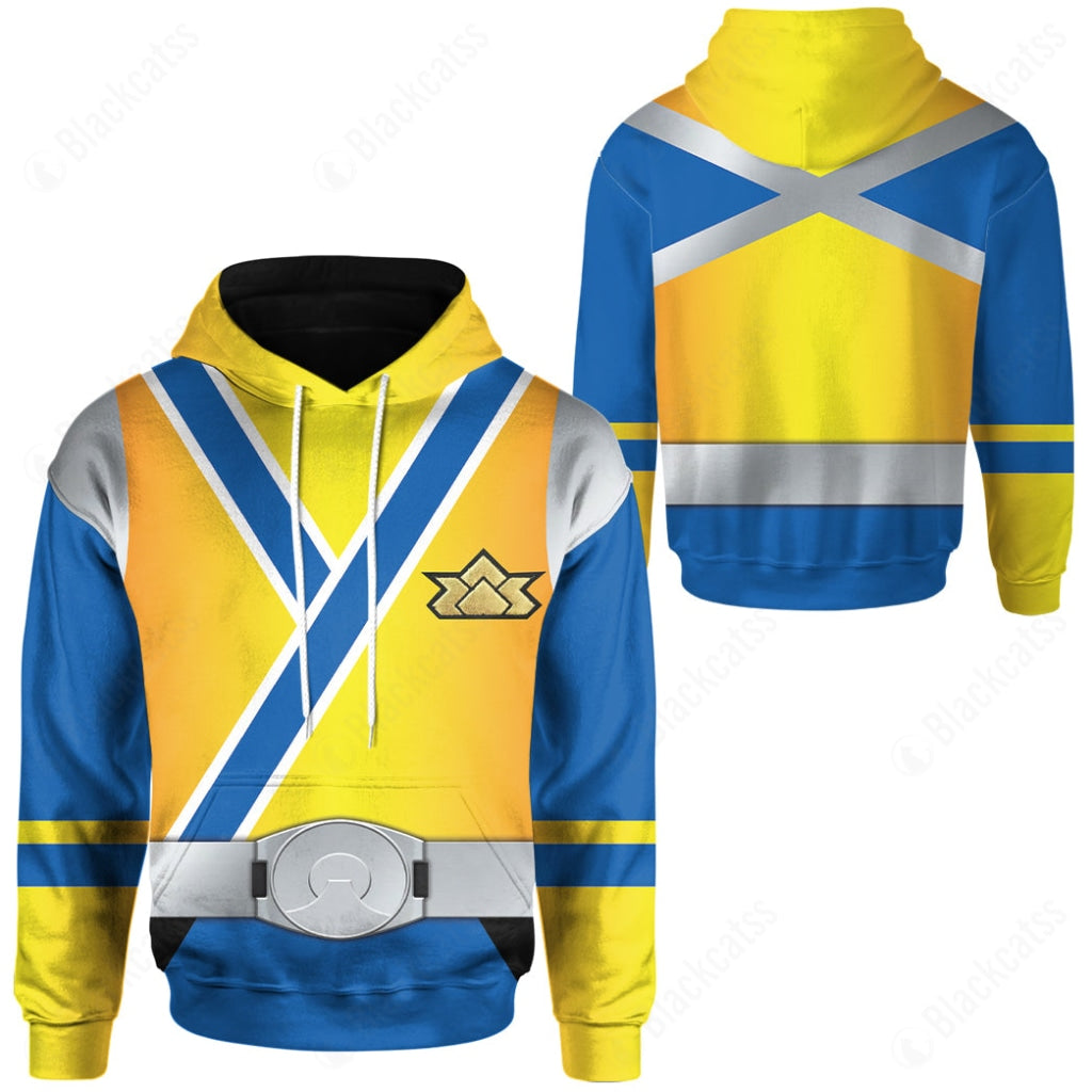 Power Rangers Samurai Gold Ranger Costume Hoodie Sweatshirt T-Shirt Sweatpants Tracksuit - Stormmerch Exclusive