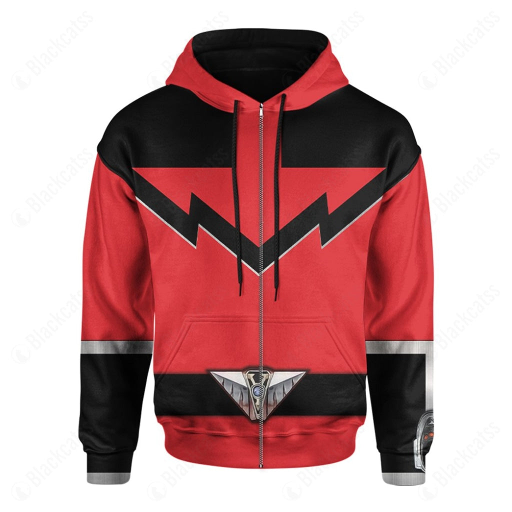 Power Rangers Time Force Quantum Ranger Costume Hoodie Sweatshirt T-Shirt Sweatpants Tracksuit - Stormmerch Exclusive