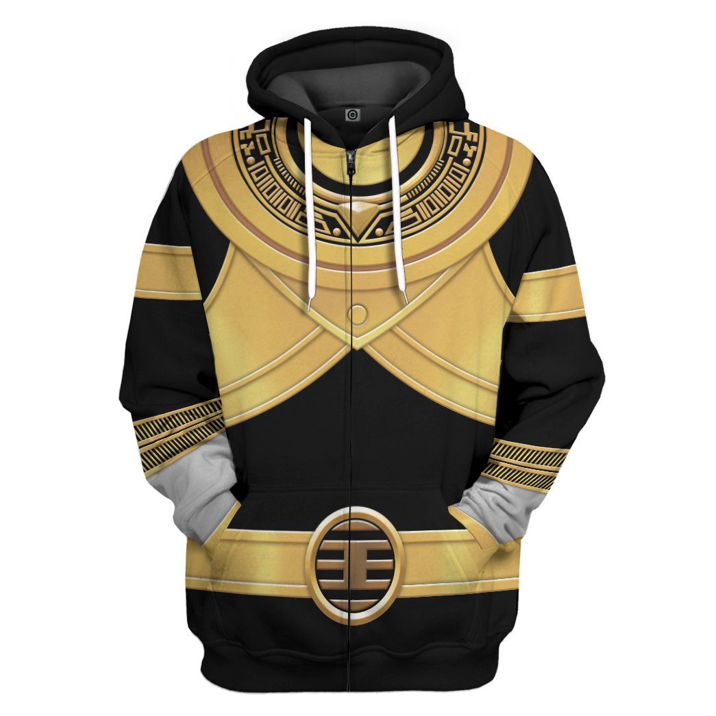 Power Rangers Zeo Gold Costume Hoodie Sweatshirt T-Shirt Sweatpants Tracksuit - Stormmerch Exclusive