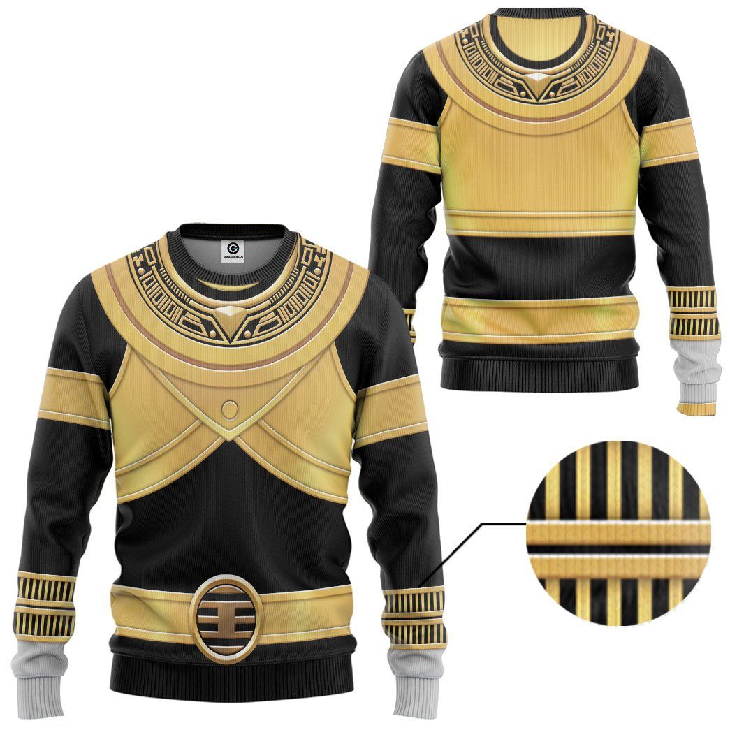 Power Rangers Zeo Gold Costume Hoodie Sweatshirt T-Shirt Sweatpants Tracksuit - Stormmerch Exclusive