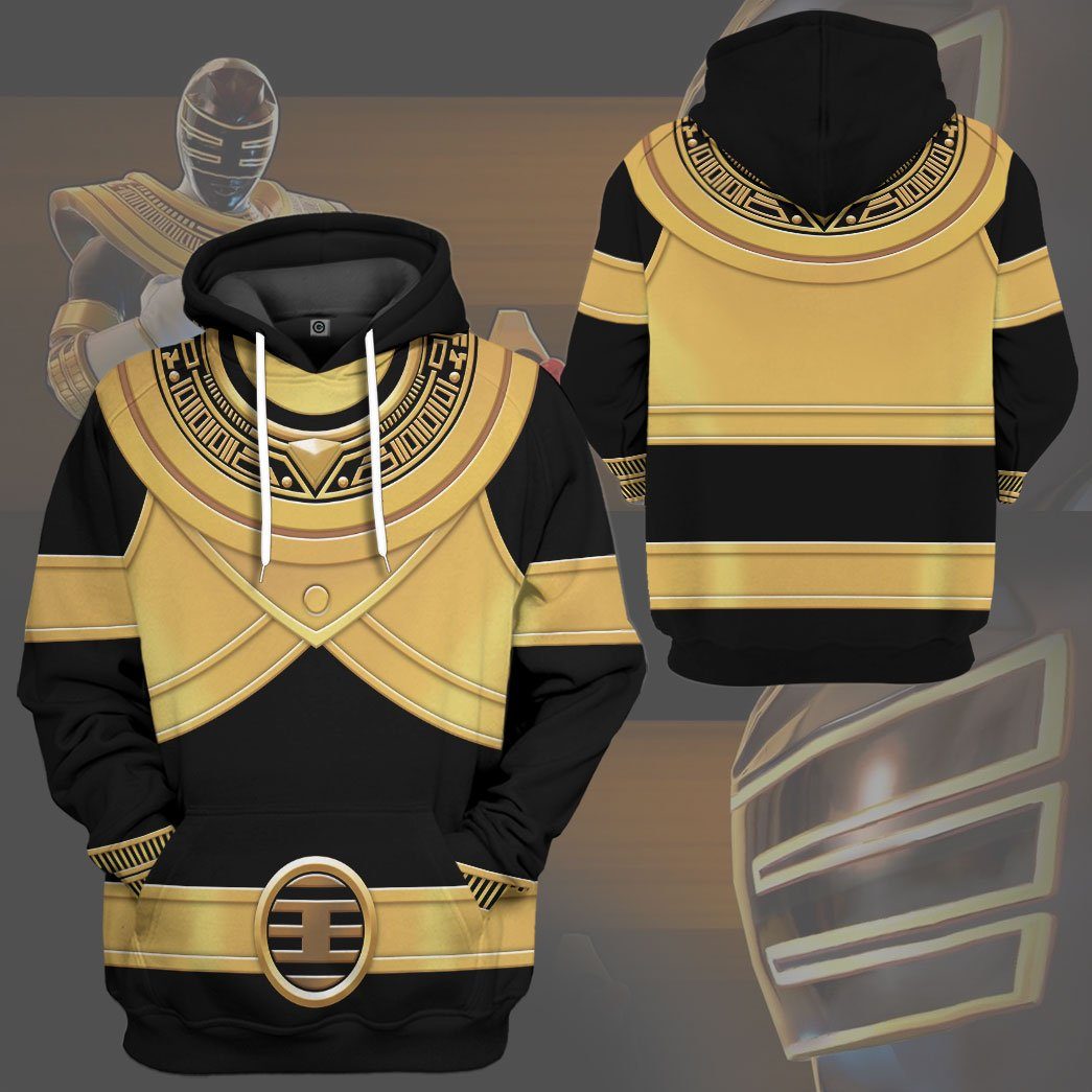 Power Rangers Zeo Gold Costume Hoodie Sweatshirt T-Shirt Sweatpants Tracksuit - Stormmerch Exclusive