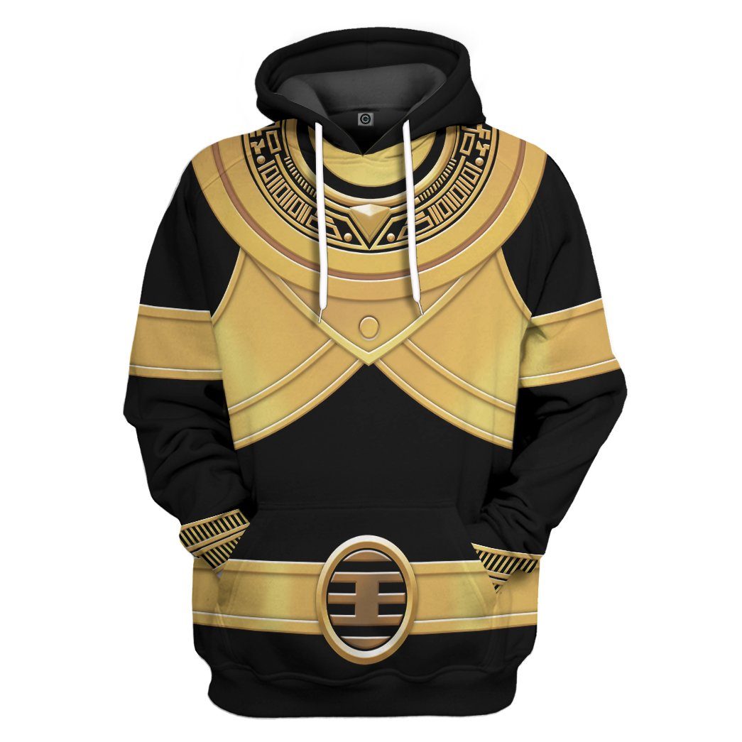 Power Rangers Zeo Gold Costume Hoodie Sweatshirt T-Shirt Sweatpants Tracksuit - Stormmerch Exclusive