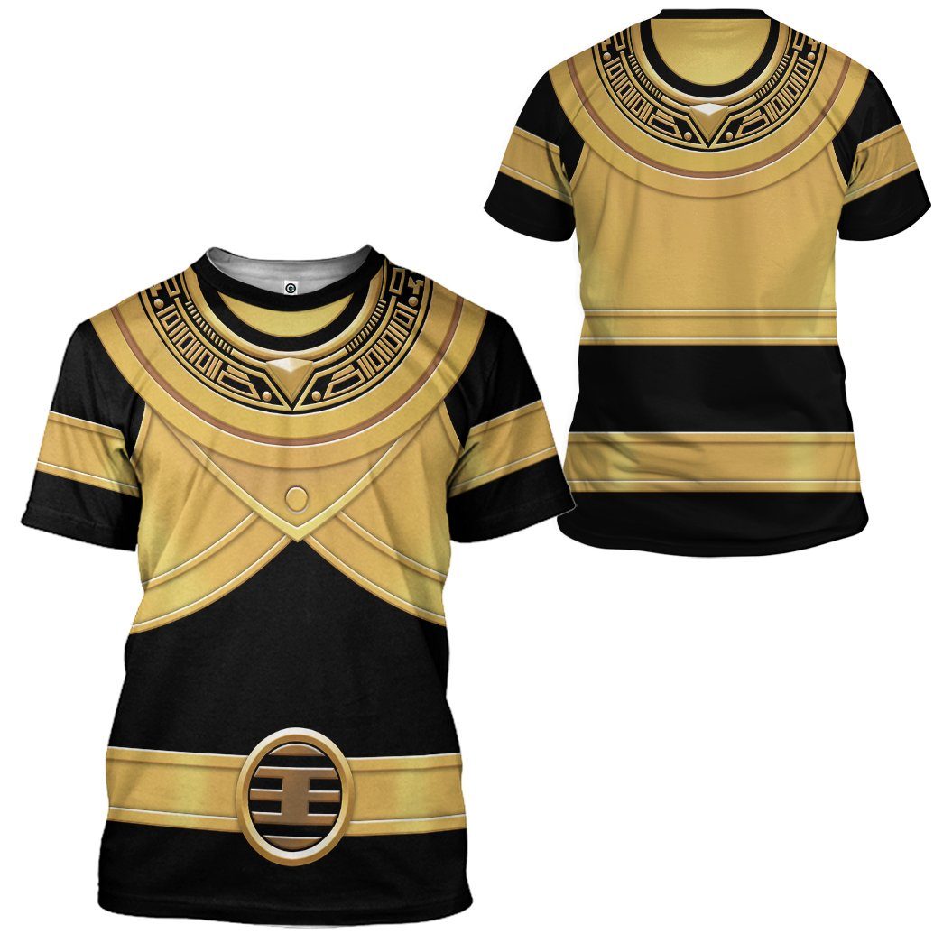 Power Rangers Zeo Gold Costume Hoodie Sweatshirt T-Shirt Sweatpants Tracksuit - Stormmerch Exclusive