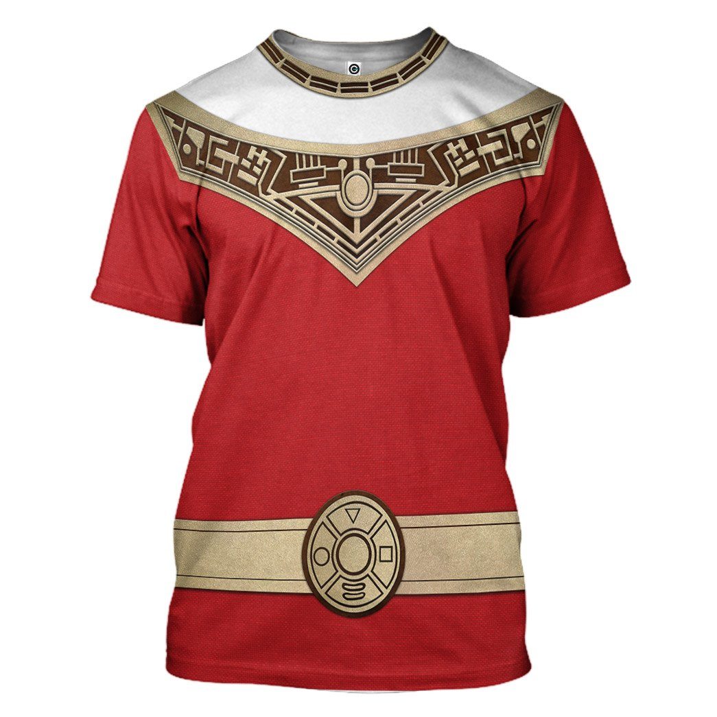 Power Rangers Zeo Red Costume Hoodie Sweatshirt T-Shirt Sweatpants Tracksuit - Stormmerch Exclusive