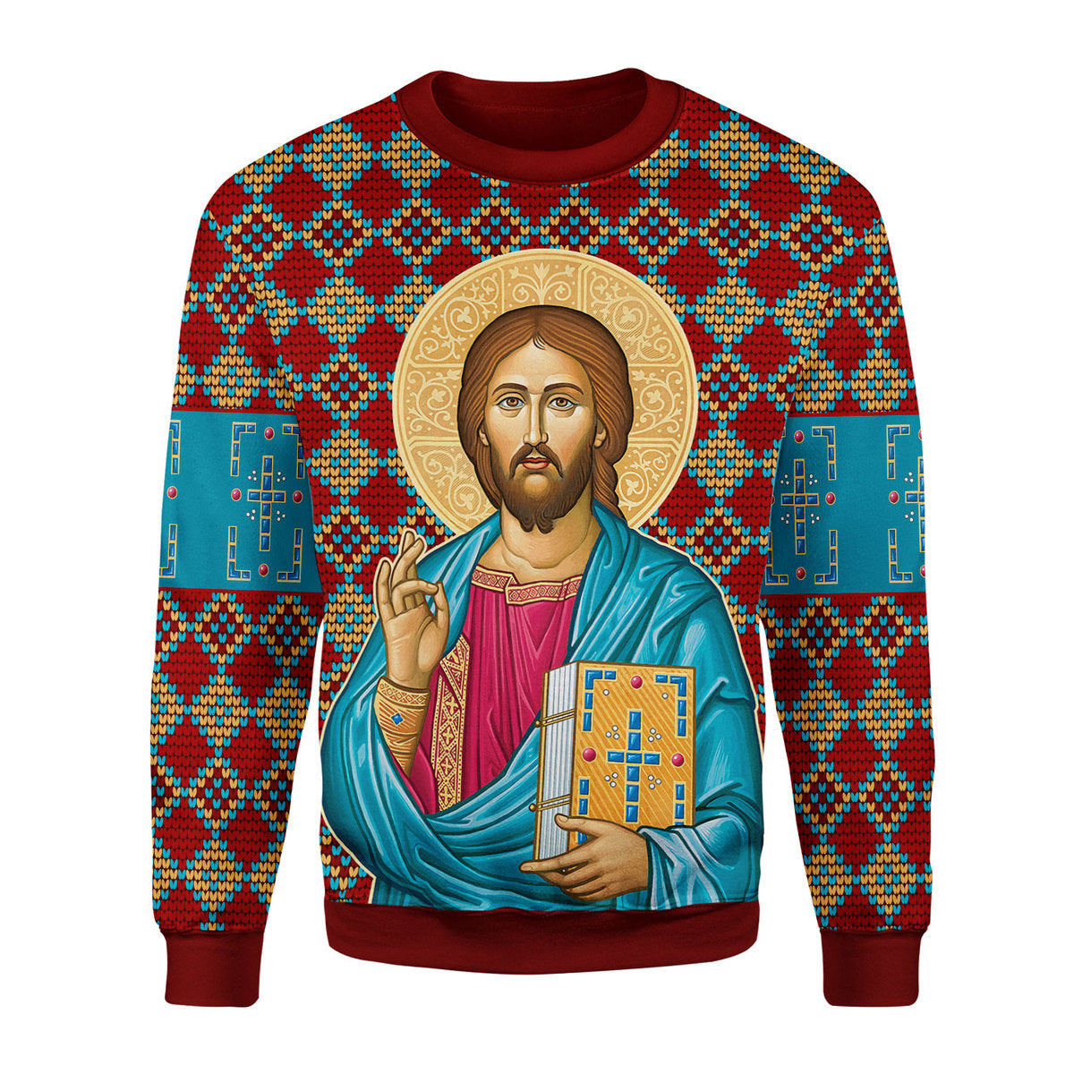 Prayer in the Garden Artwork Christmas Sweater - Stormmerch Exclusive