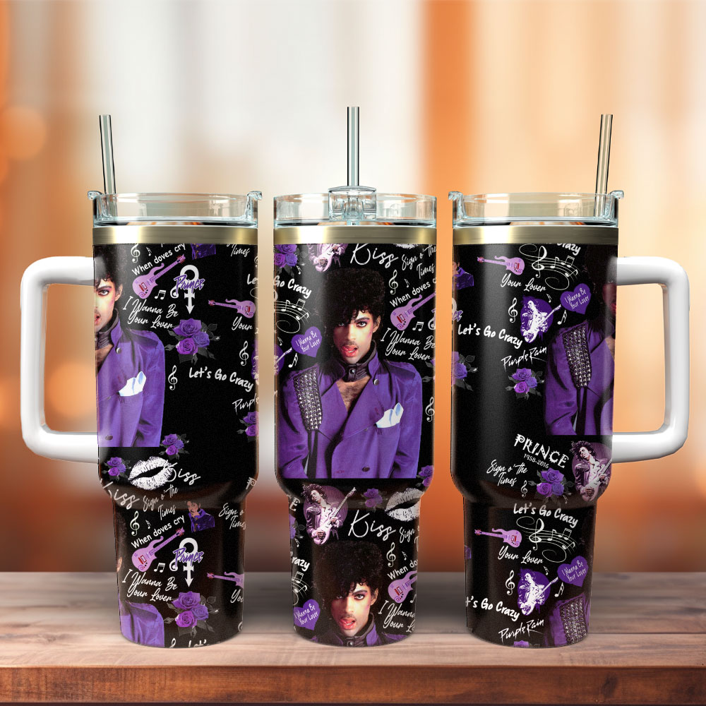 Prince Music Custom Stanley Cup 40 oz 30 oz Tumbler With Handle