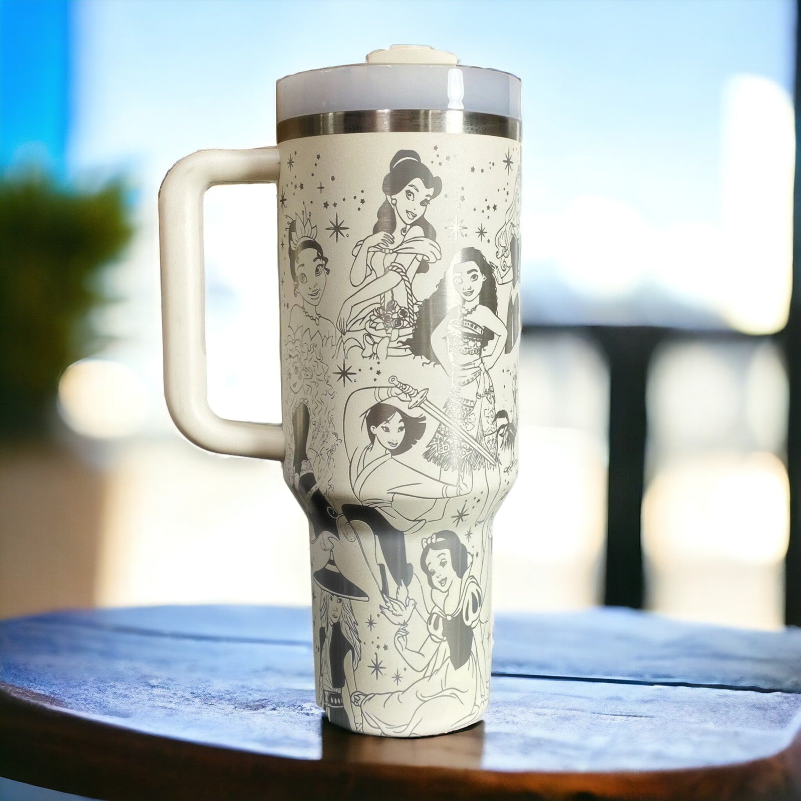 Princess Disney Cartoon Custom Stanley Cup 40 oz 30 oz Tumbler With Handle