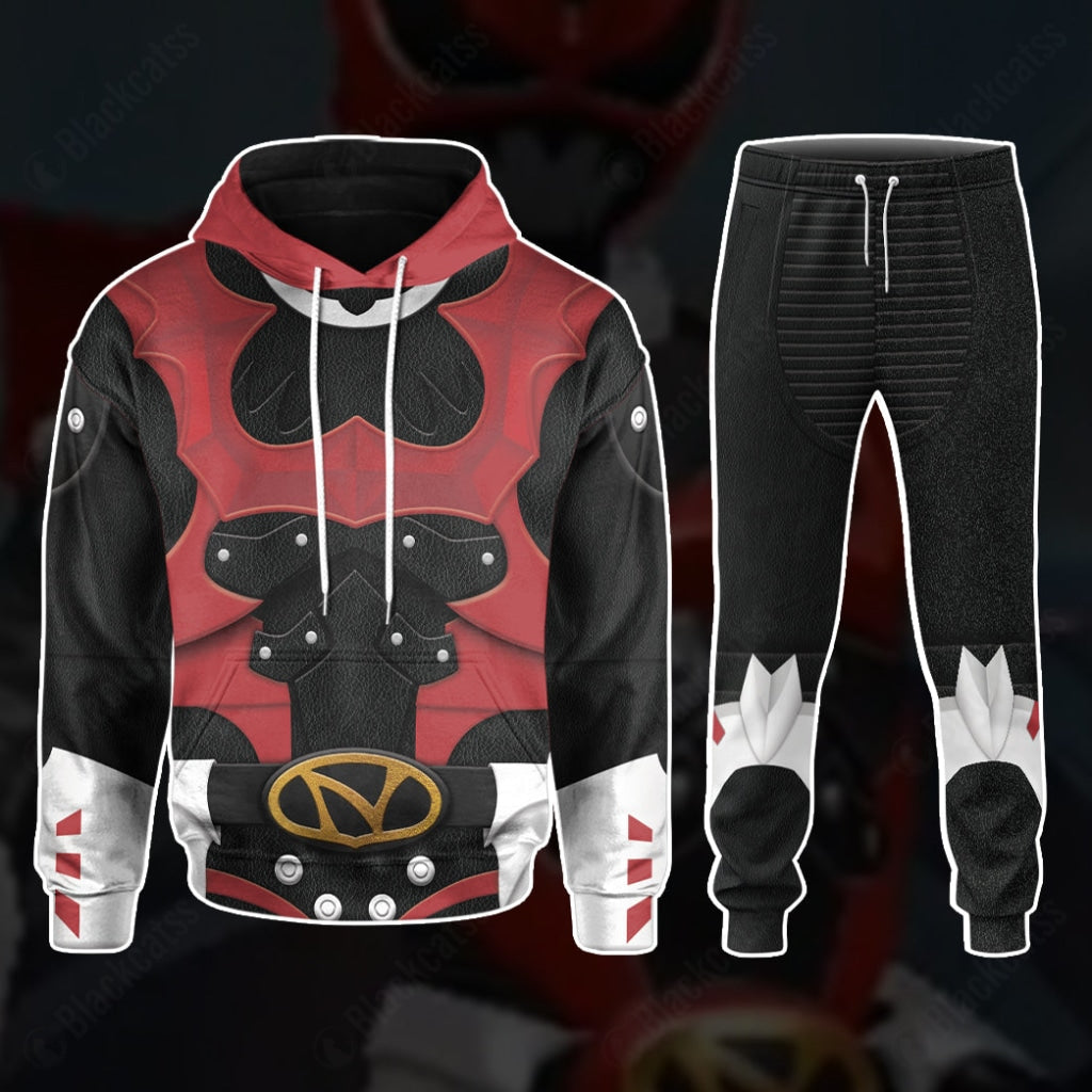 Psycho Rangers Red Psycho Costume Hoodie Sweatshirt T-Shirt Sweatpants Tracksuit - Stormmerch Exclusive