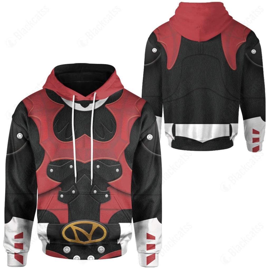 Psycho Rangers Red Psycho Costume Hoodie Sweatshirt T-Shirt Sweatpants Tracksuit - Stormmerch Exclusive