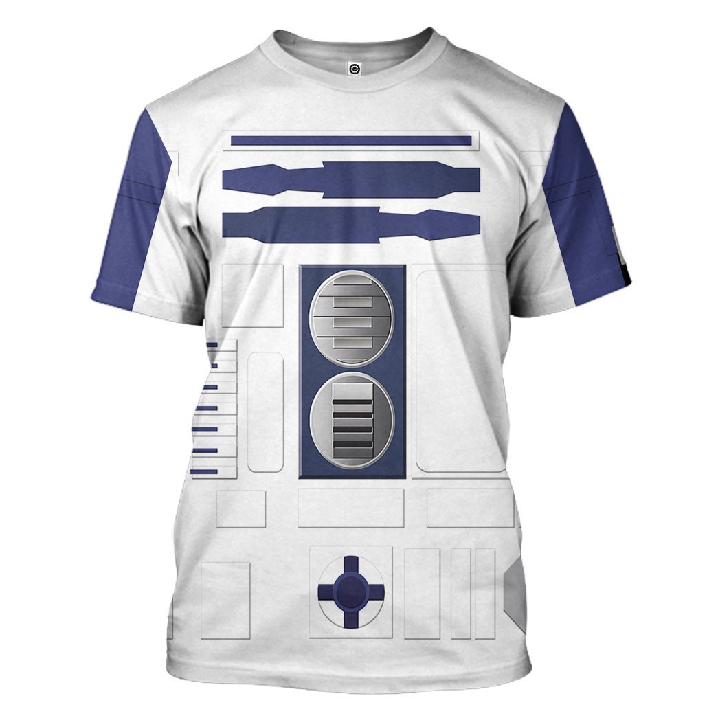 R2D2 Cosplay Costume Hoodie Sweatshirt T-Shirt Sweatpants Tracksuit - Stormmerch Exclusive