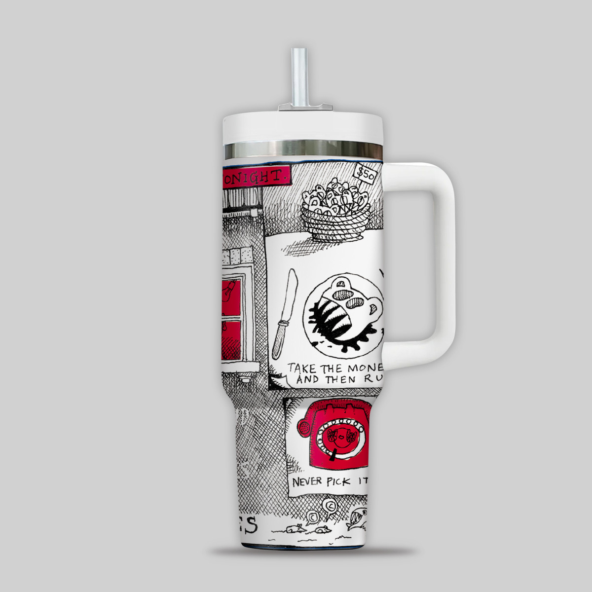 Radiohead Music Custom Stanley Cup 40 oz 30 oz Tumbler With Handle