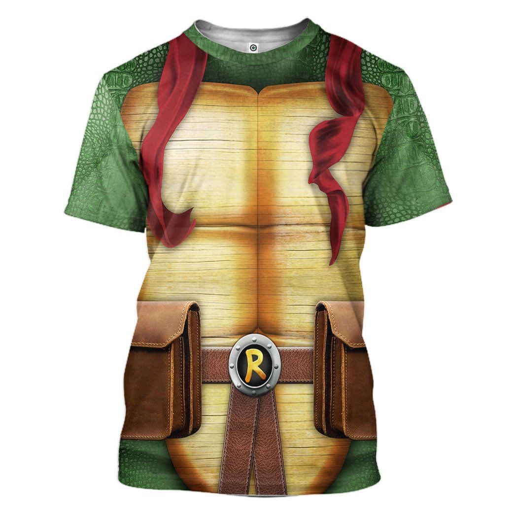 Raphael Raph TMNT Cosplay Costume Hoodie Sweatshirt T-Shirt Sweatpants Tracksuit - Stormmerch Exclusive