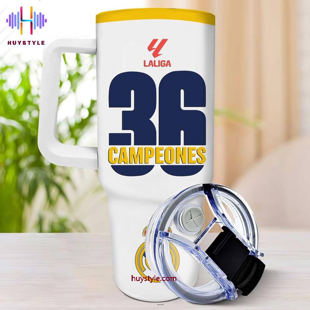 Real Madrid Campeones 2024 Custom Stanley Cup 40 oz 30 oz Tumbler With Handle