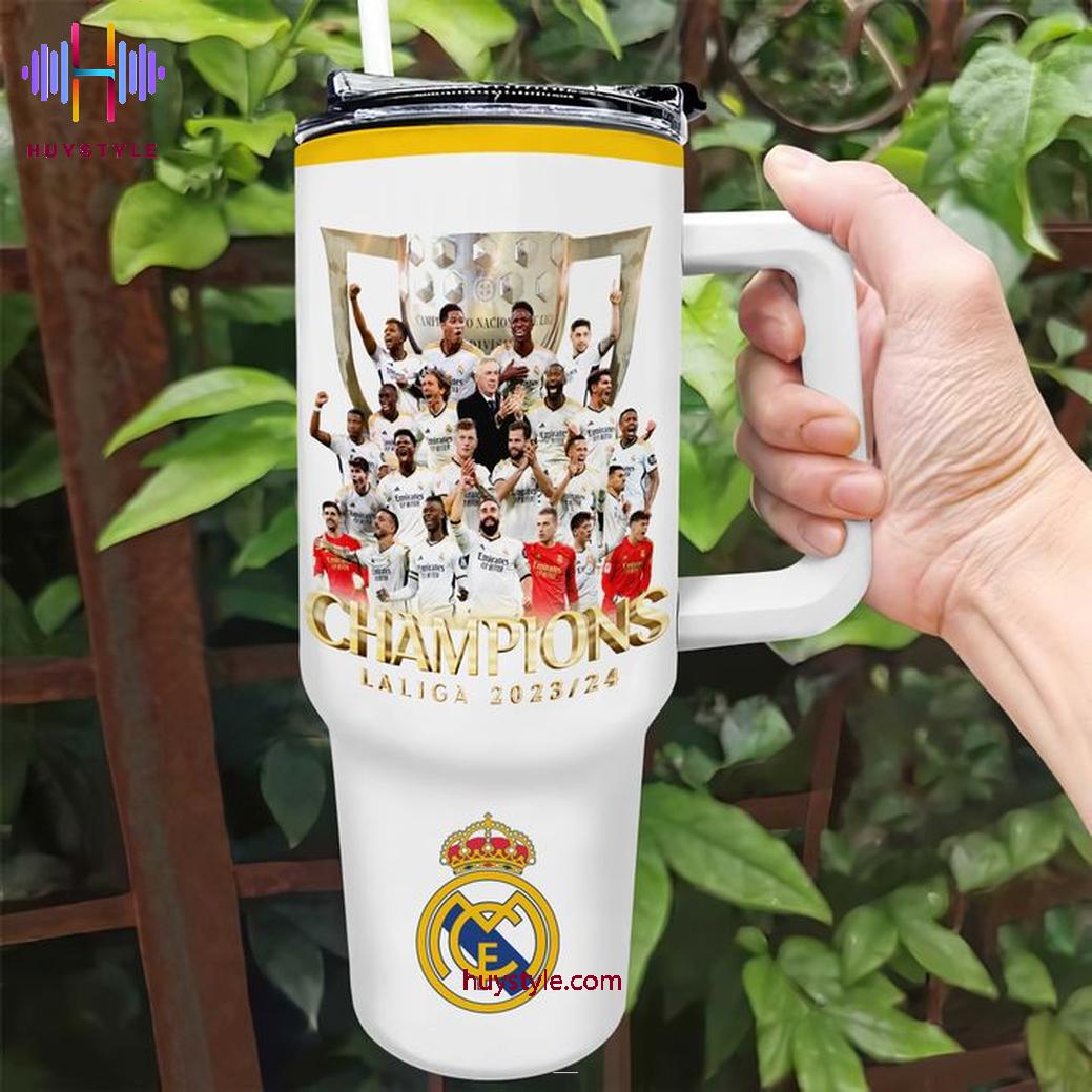 Real Madrid Campeones 2024 Custom Stanley Cup 40 oz 30 oz Tumbler With Handle