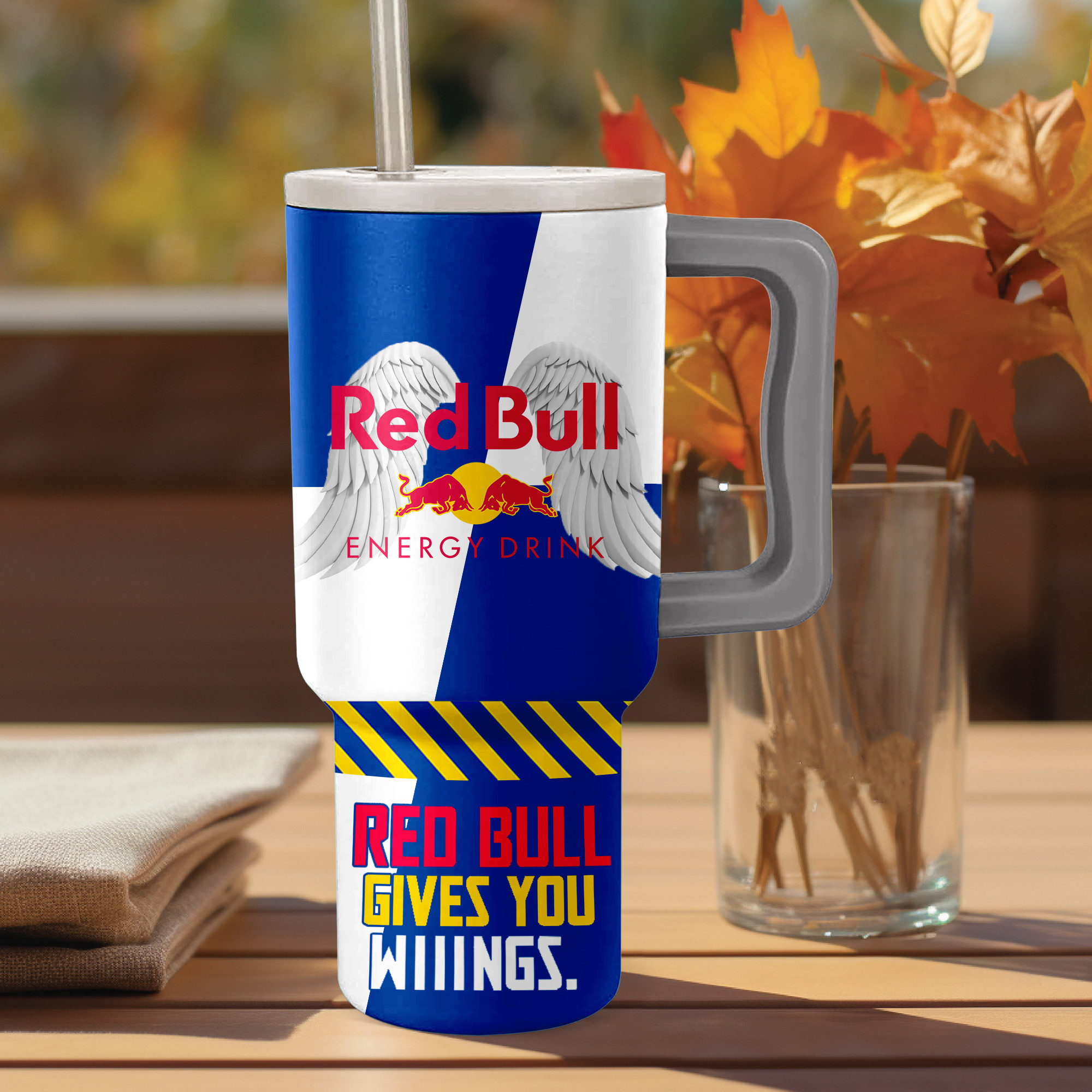 Red Bull Drinks Custom Stanley Cup 40 oz 30 oz Tumbler With Handle