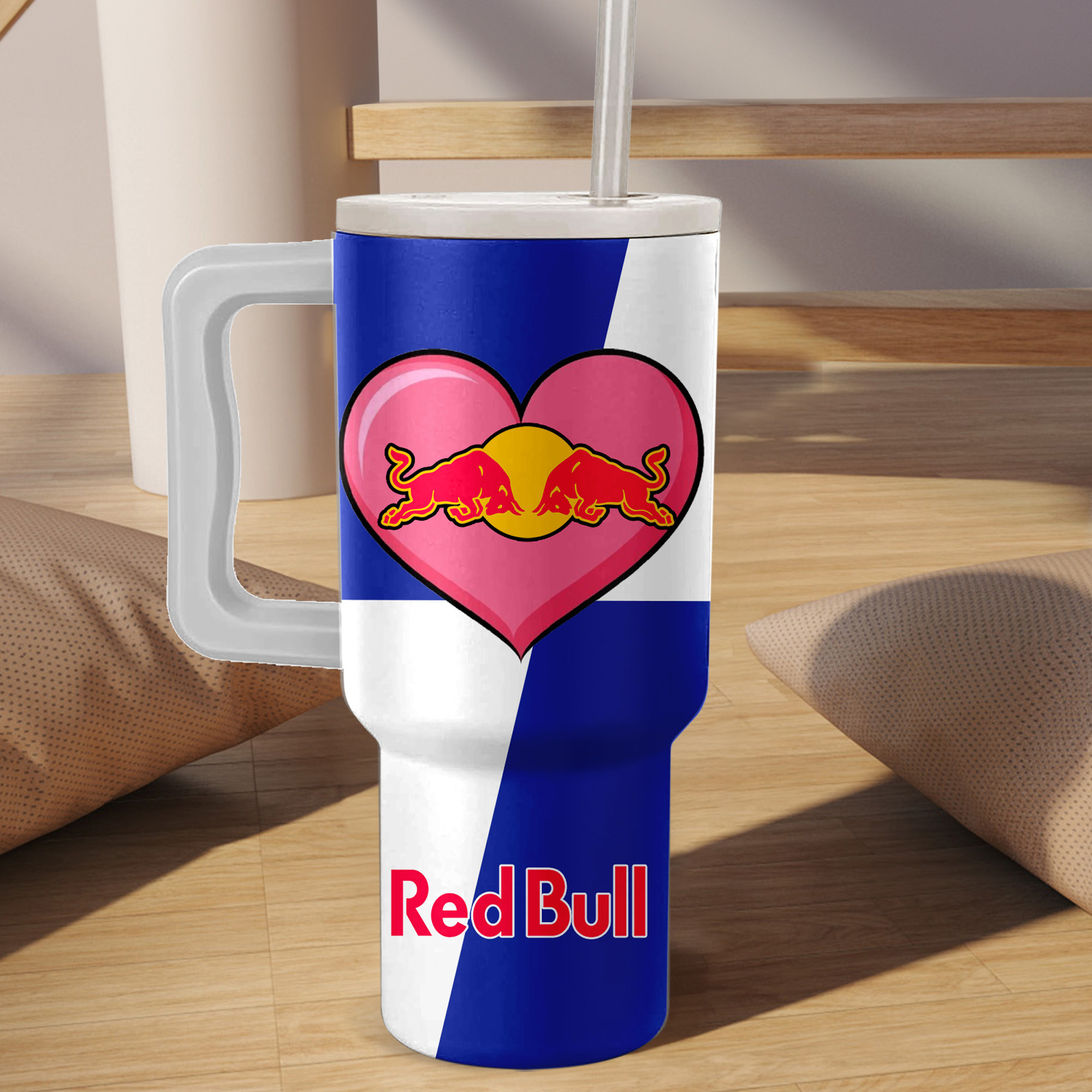 Red Bull Drinks Custom Stanley Cup 40 oz 30 oz Tumbler With Handle