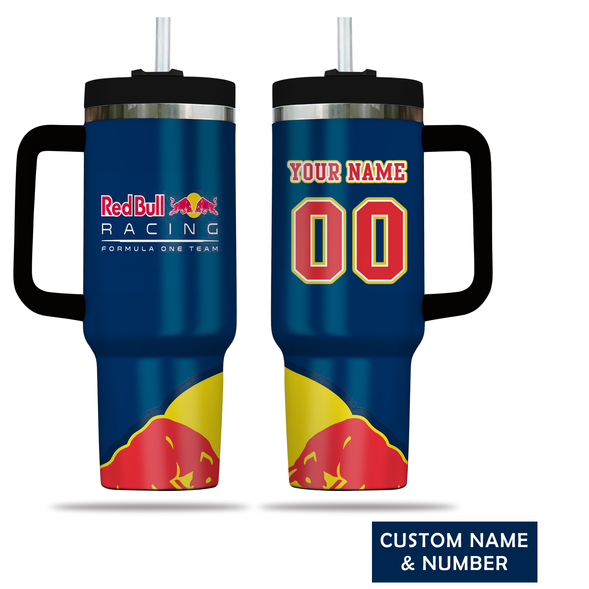 RedBullSport Custom Stanley Cup 40 oz 30 oz Tumbler With Handle