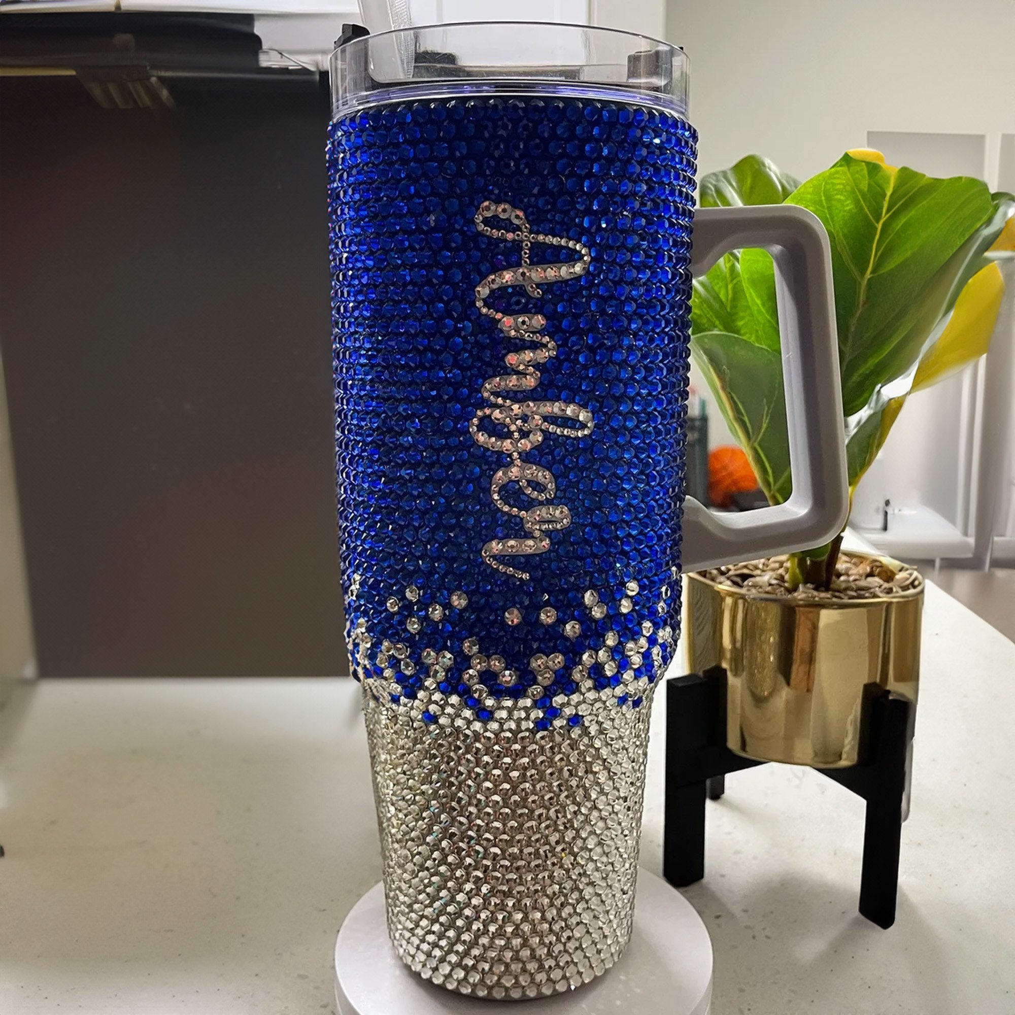 Rhinestone Bling Dallas Cowboys NFL Custom Stanley Cup 40 oz 30 oz Tumbler With Handle