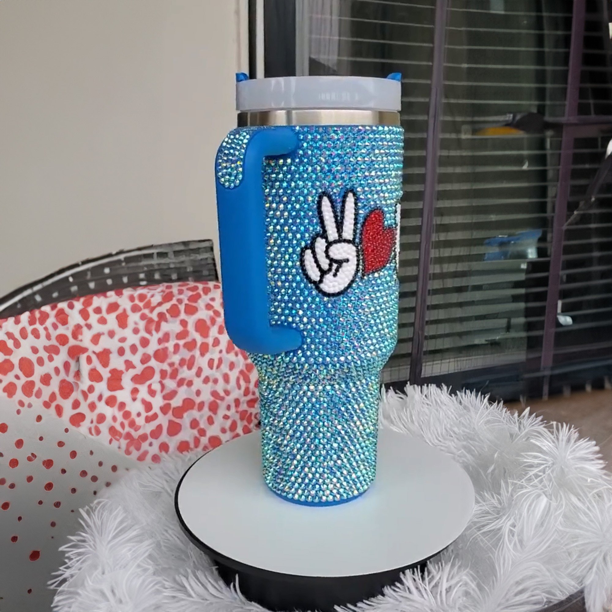 Rhinestone Bling Hello Kitty Cartoon Custom Stanley Cup 40 oz 30 oz Tumbler With Handle