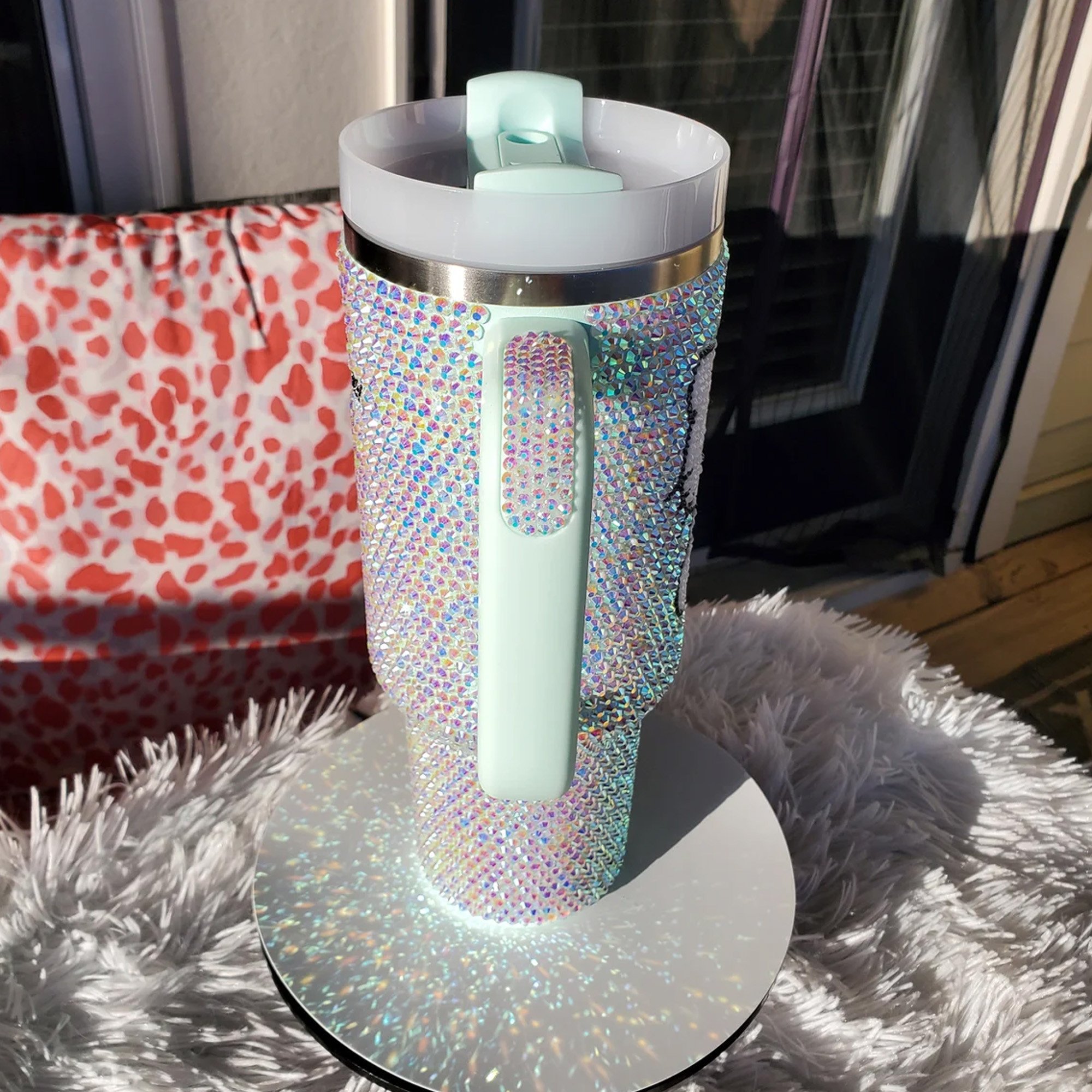 Rhinestone Bling Hello Kitty Cartoon Custom Stanley Cup 40 oz 30 oz Tumbler With Handle
