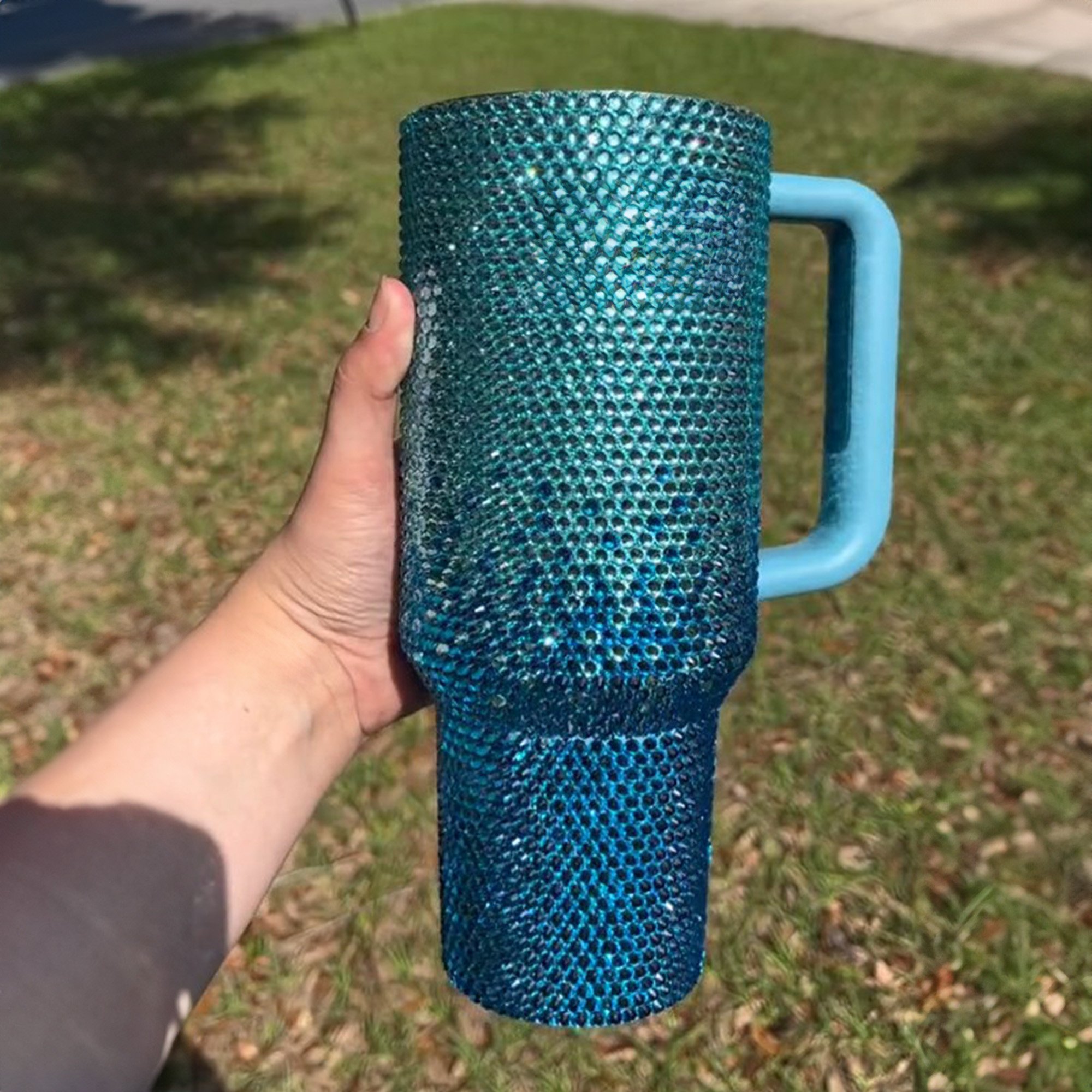 Rhinestone Bling Stitch Cartoon Custom Stanley Cup 40 oz 30 oz Tumbler With Handle