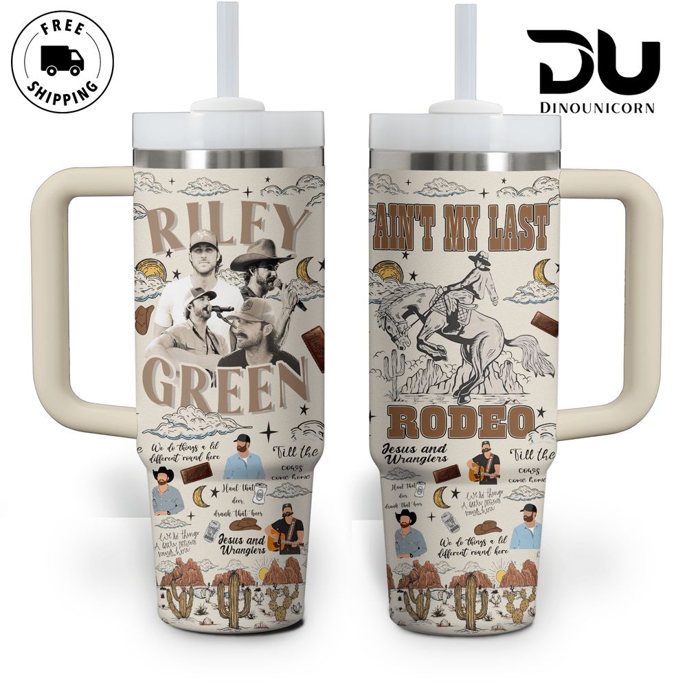 Riley Green Music Custom Stanley Cup 40 oz 30 oz Tumbler With Handle