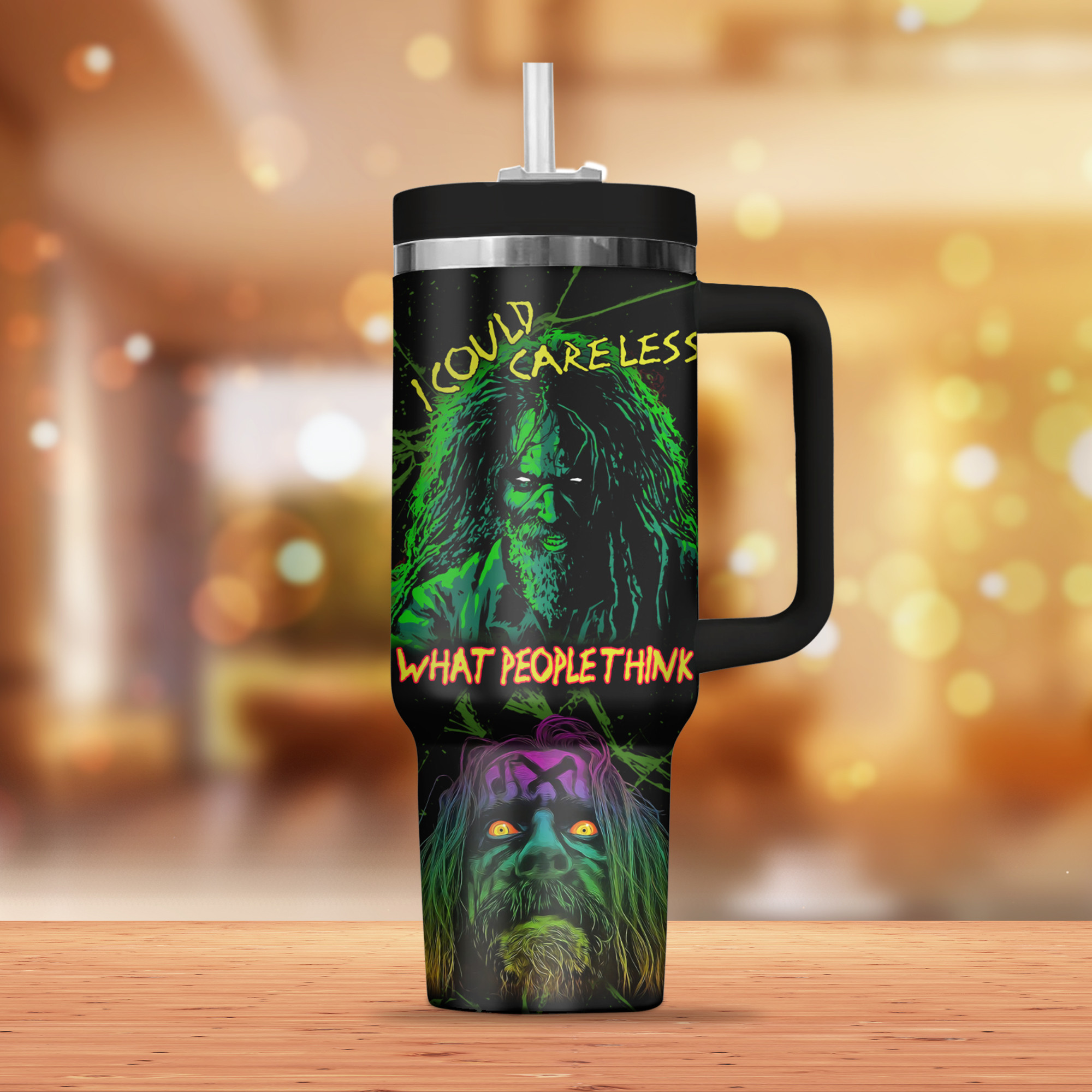 Rob Zombie Music Custom Stanley Cup 40 oz 30 oz Tumbler With Handle