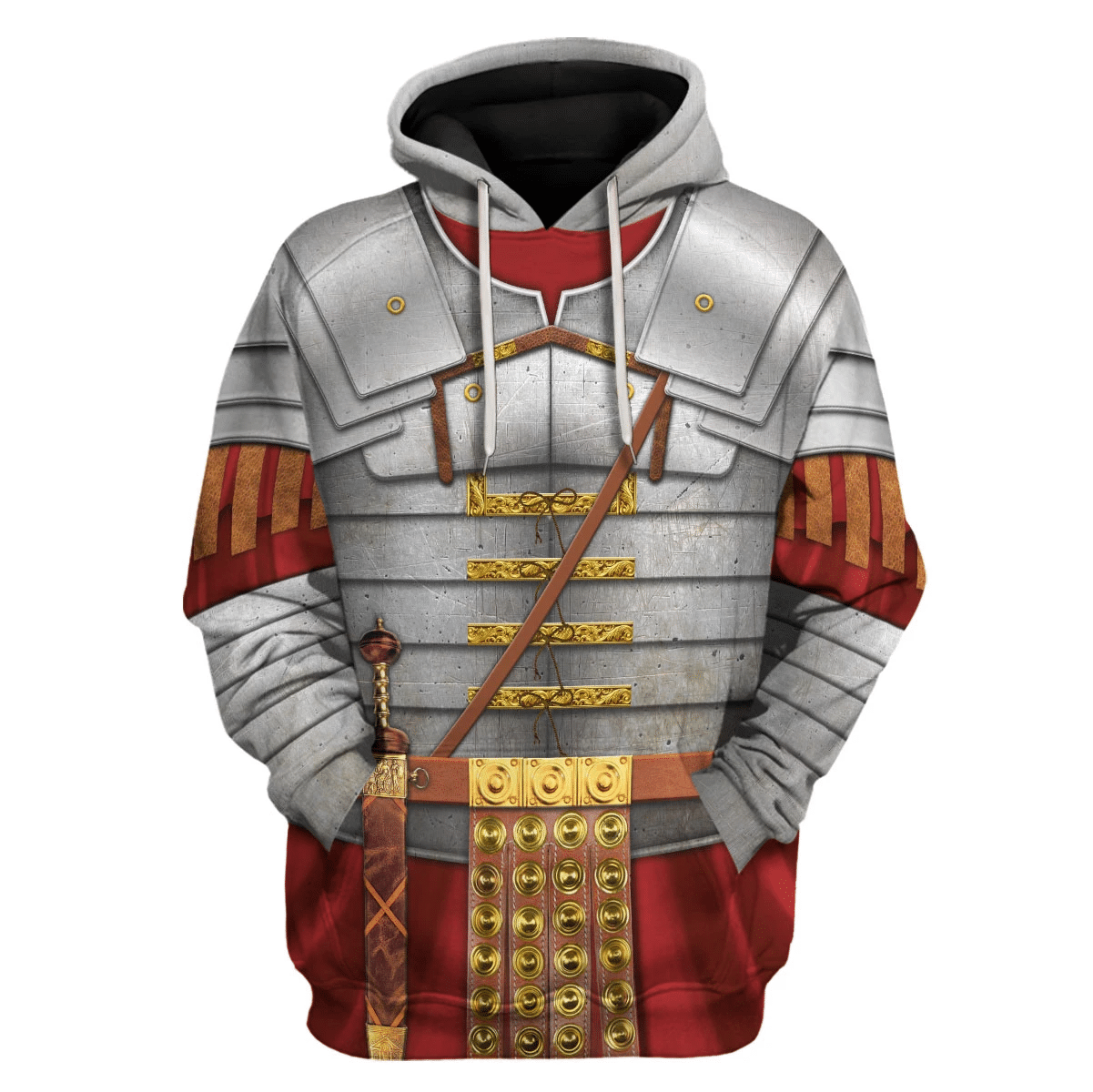 Roman Empire Soldier Costume Hoodie Sweatshirt T-Shirt Sweatpants Tracksuit - Stormmerch Exclusive