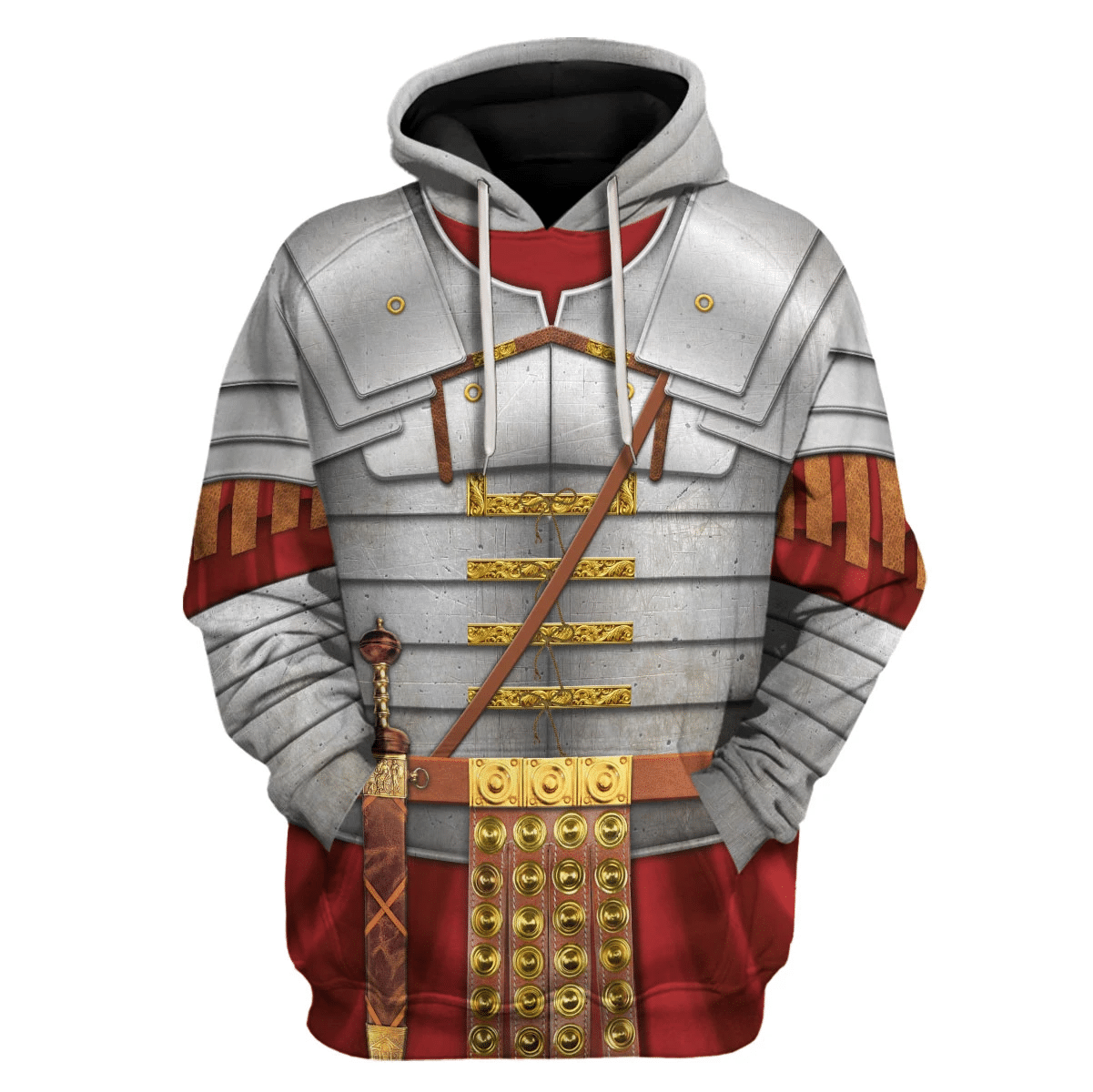 Roman Empire Soldier Costume Hoodie Sweatshirt T-Shirt Sweatpants Tracksuit - Stormmerch Exclusive