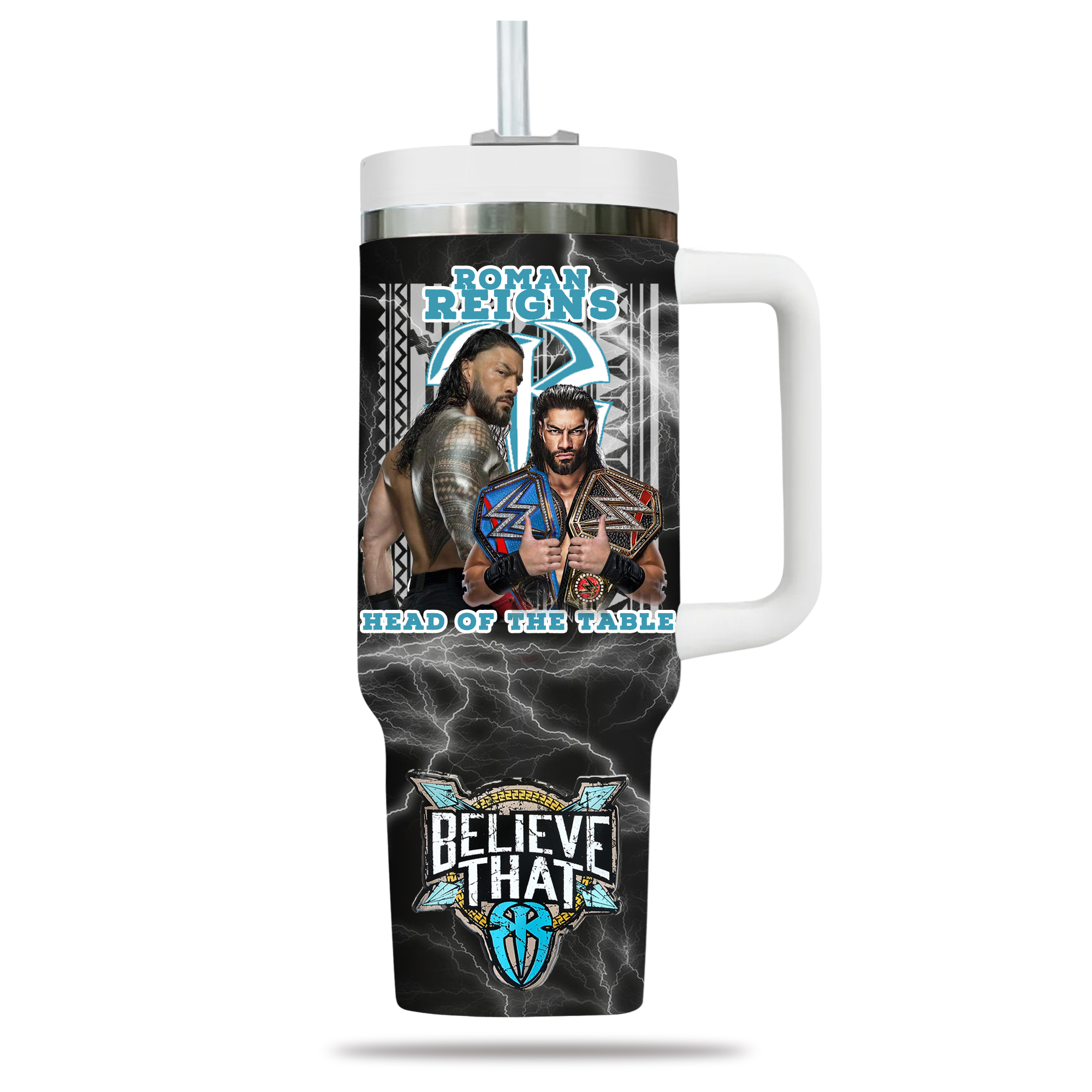Roman Reigns Sport Custom Stanley Cup 40 oz 30 oz Tumbler With Handle