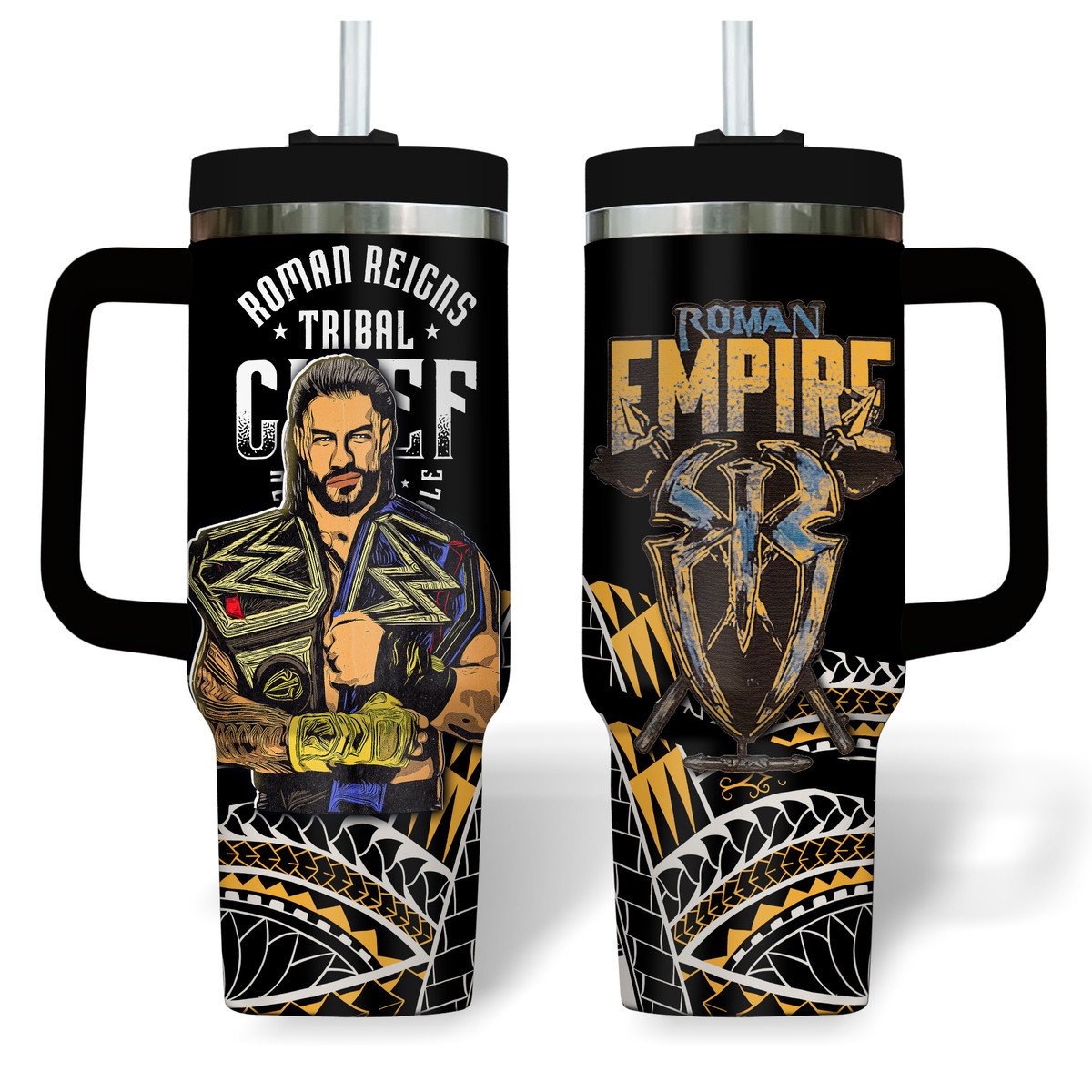 Roman Reigns Sport Custom Stanley Cup 40 oz 30 oz Tumbler With Handle