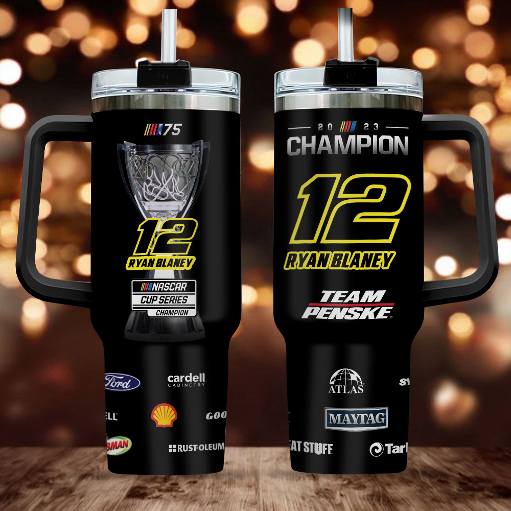 Ryan Blaney x Team Penske NASCAR Custom Stanley Cup 40 oz 30 oz Tumbler With Handle