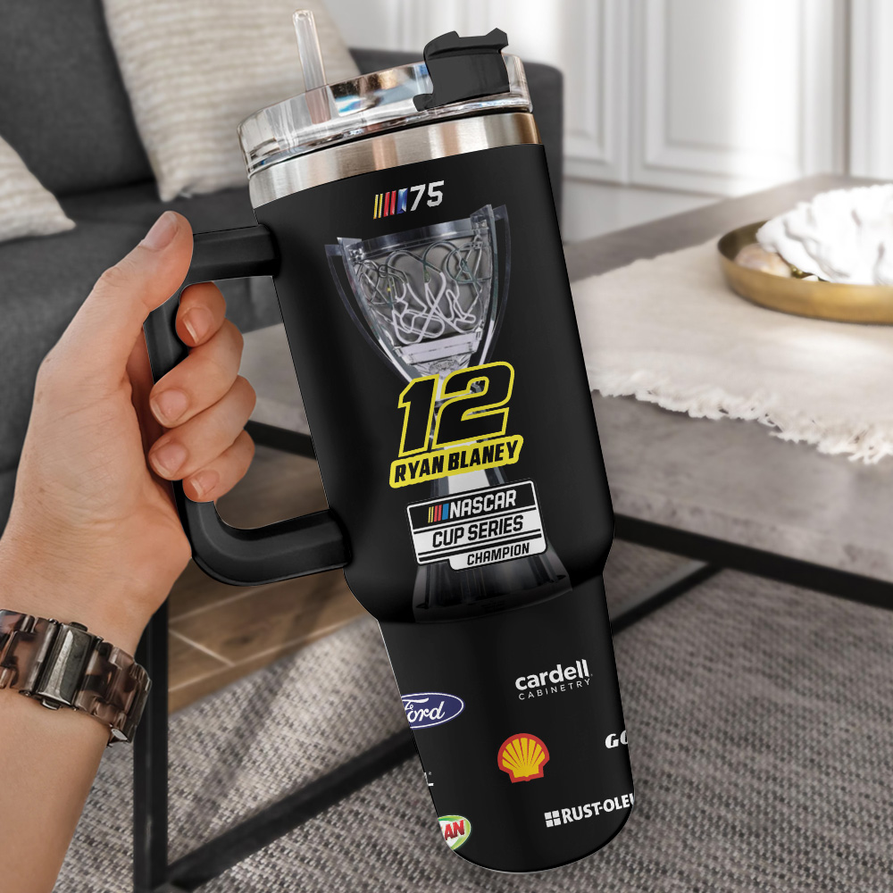 Ryan Blaney x Team Penske NASCAR Custom Stanley Cup 40 oz 30 oz Tumbler With Handle