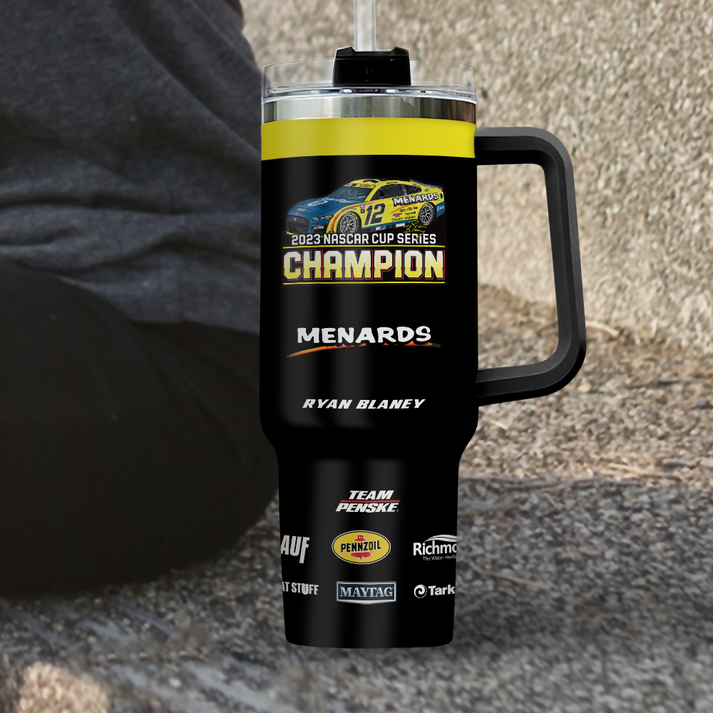 Ryan Blaney x Team Penske NASCAR Custom Stanley Cup 40 oz 30 oz Tumbler With Handle