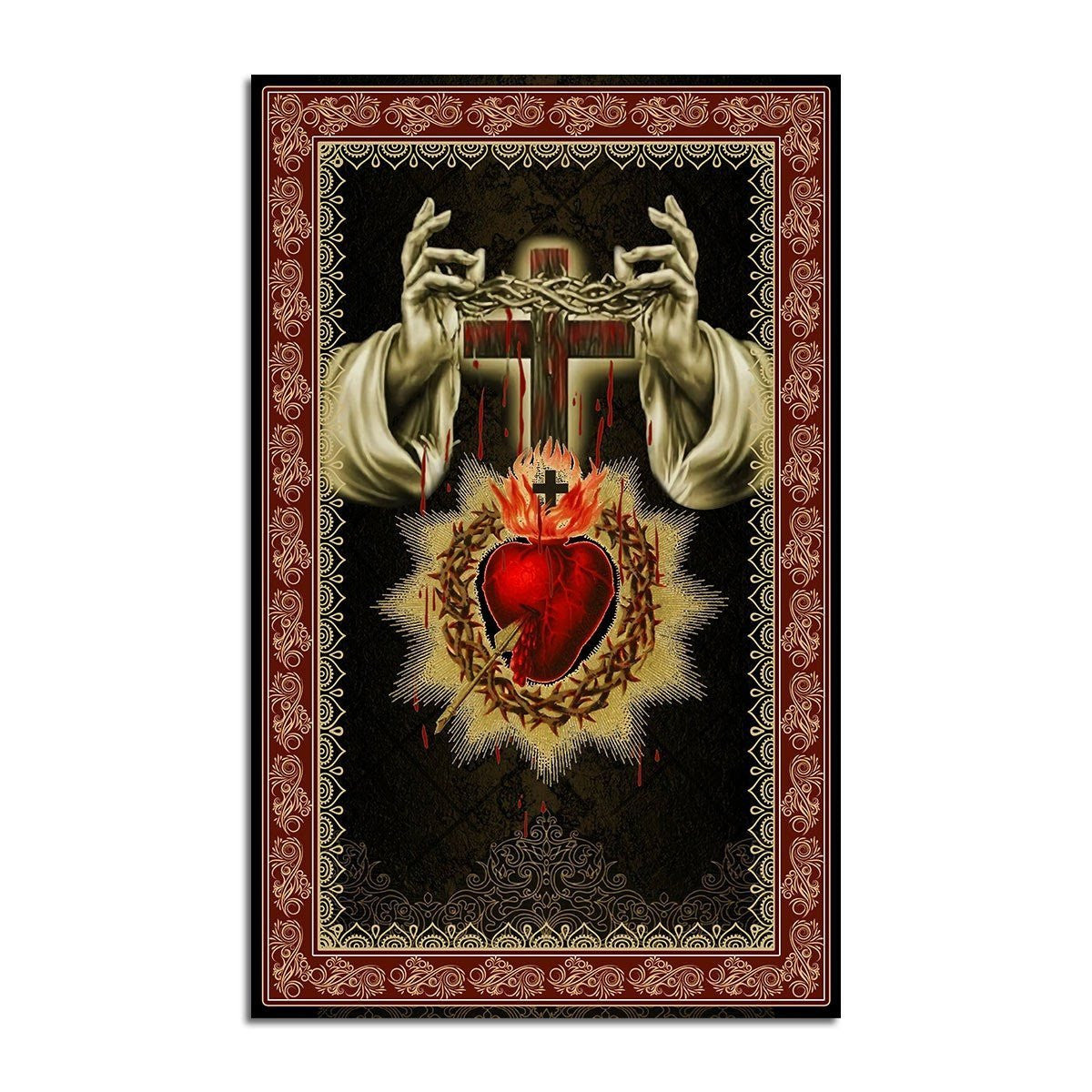 Sacred Heart Rug - Stormmerch Exclusive