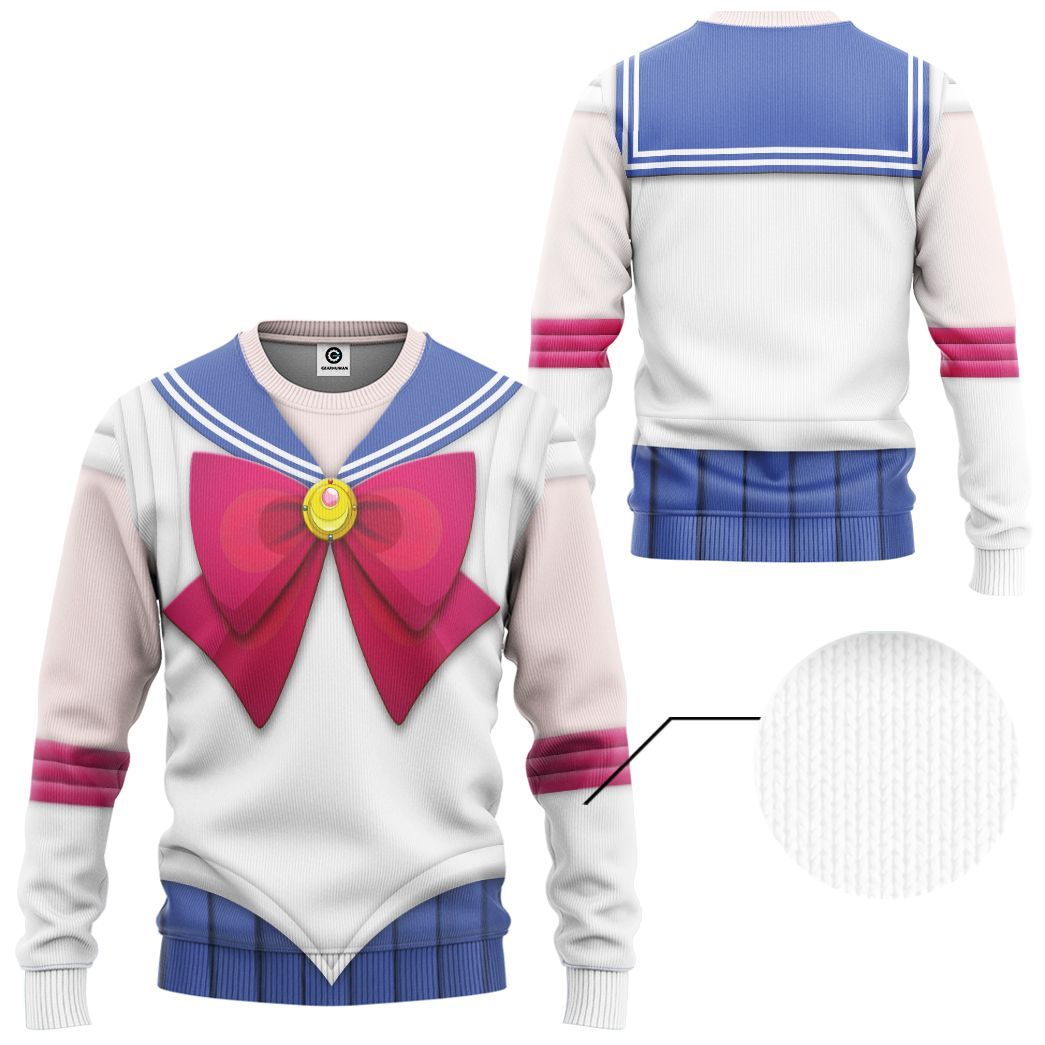 Sailor Moon Costume Hoodie Sweatshirt T-Shirt Sweatpants Tracksuit - Stormmerch Exclusive