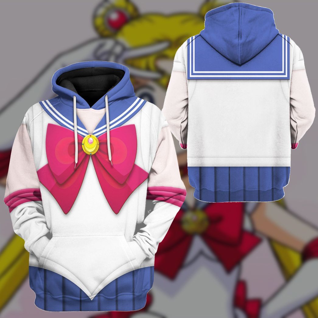 Sailor Moon Costume Hoodie Sweatshirt T-Shirt Sweatpants Tracksuit - Stormmerch Exclusive