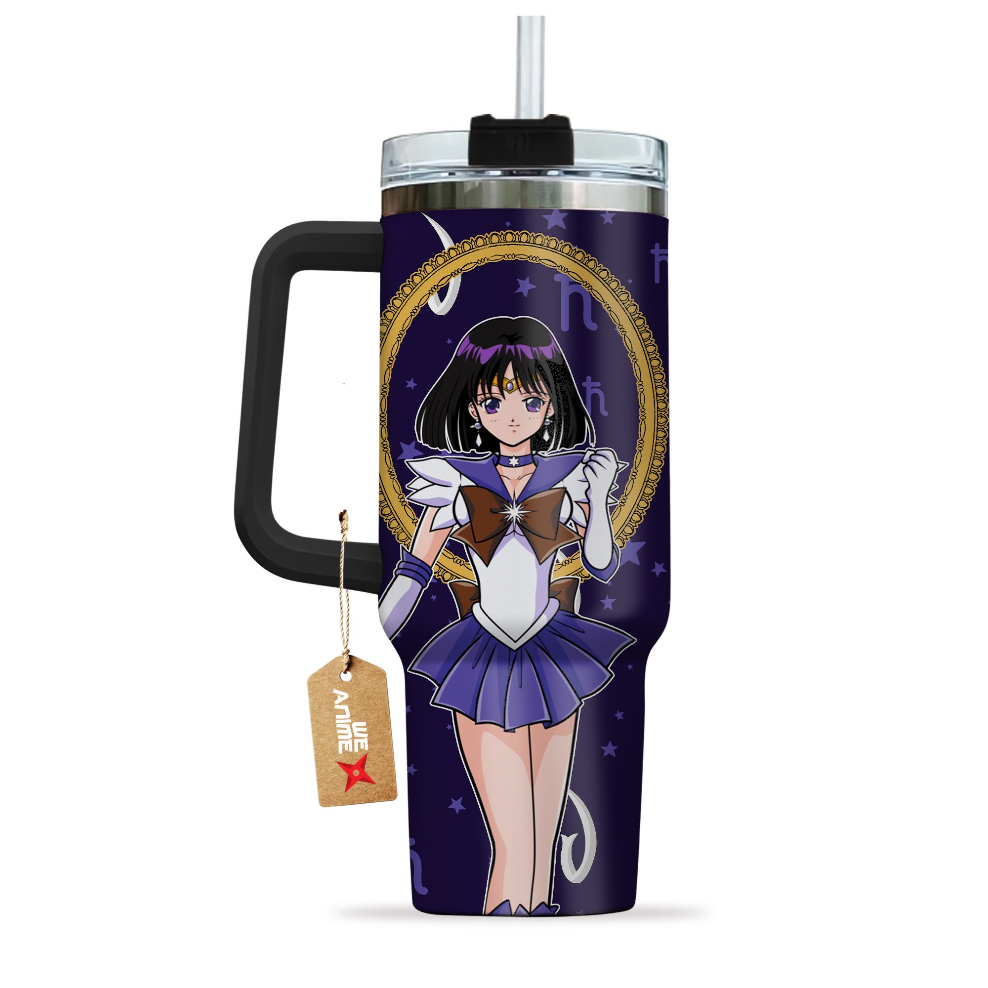 Sailor Saturn Hotaru Tomoe Sailor Moon Anime Custom Stanley Cup 40 oz 30 oz Tumbler With Handle