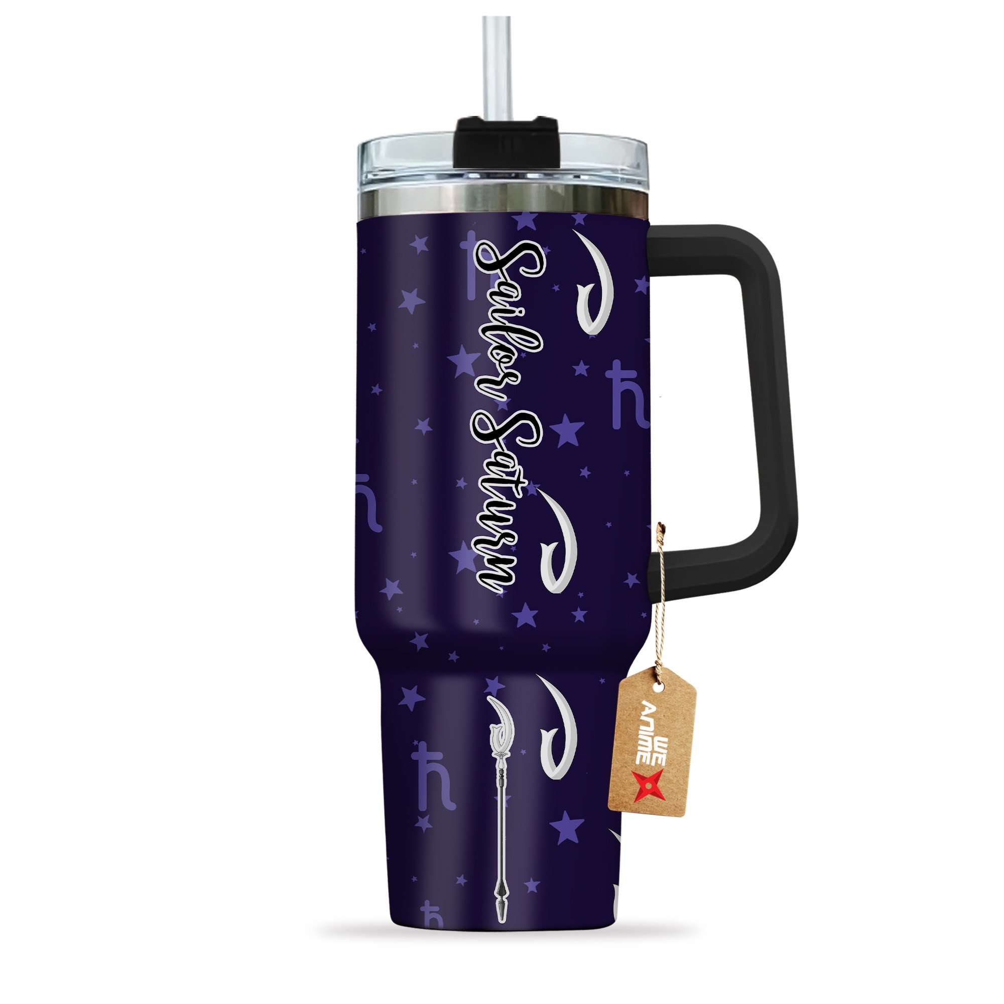 Sailor Saturn Hotaru Tomoe Sailor Moon Anime Custom Stanley Cup 40 oz 30 oz Tumbler With Handle