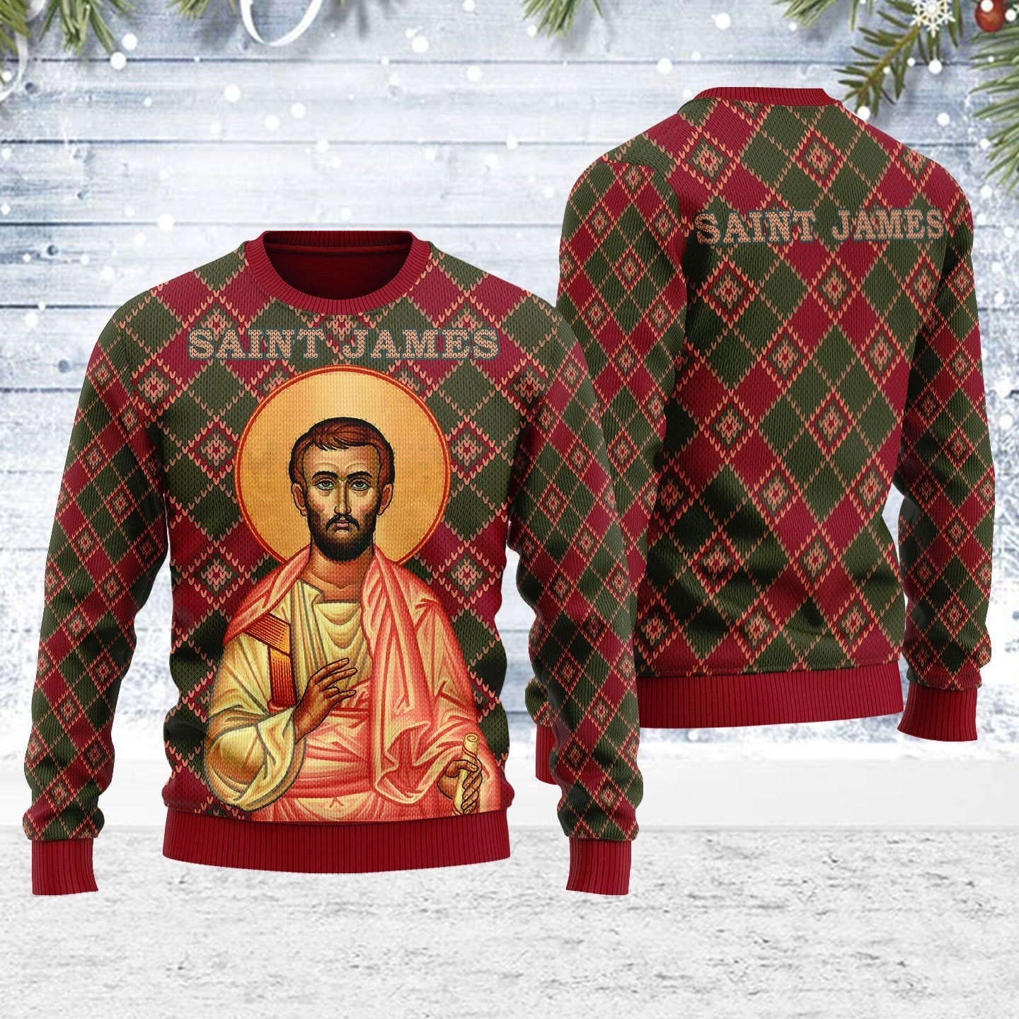 Saint James The Less Ugly Christmas Sweater - Stormmerch Exclusive