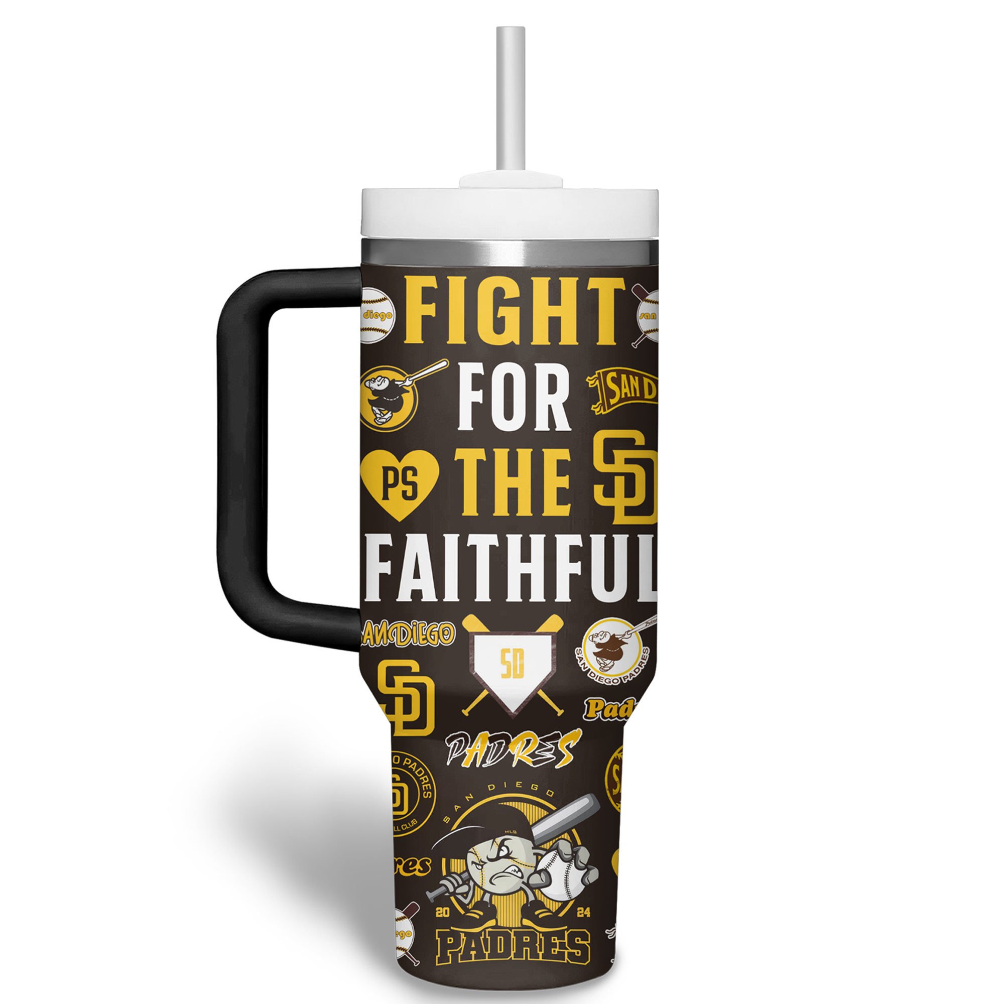 San Diego Padres MLB Custom Stanley Cup 40 oz 30 oz Tumbler With Handle